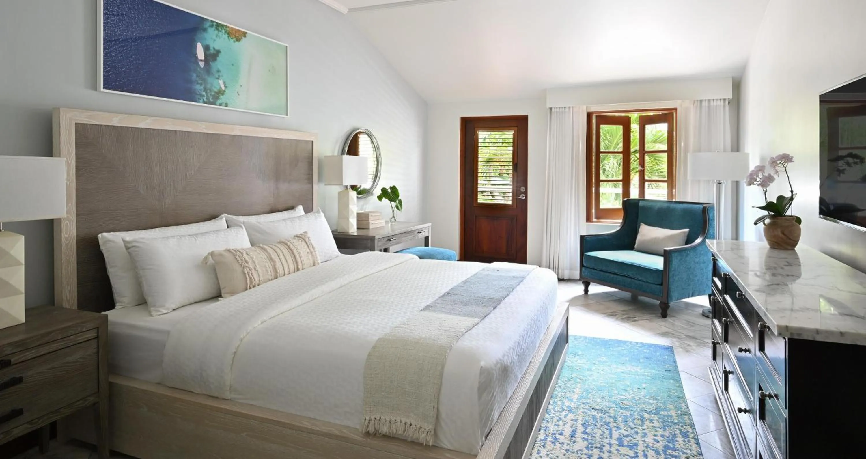 Photo of the whole room, Bed in Sandals Halcyon Beach All Inclusive - Couples Only