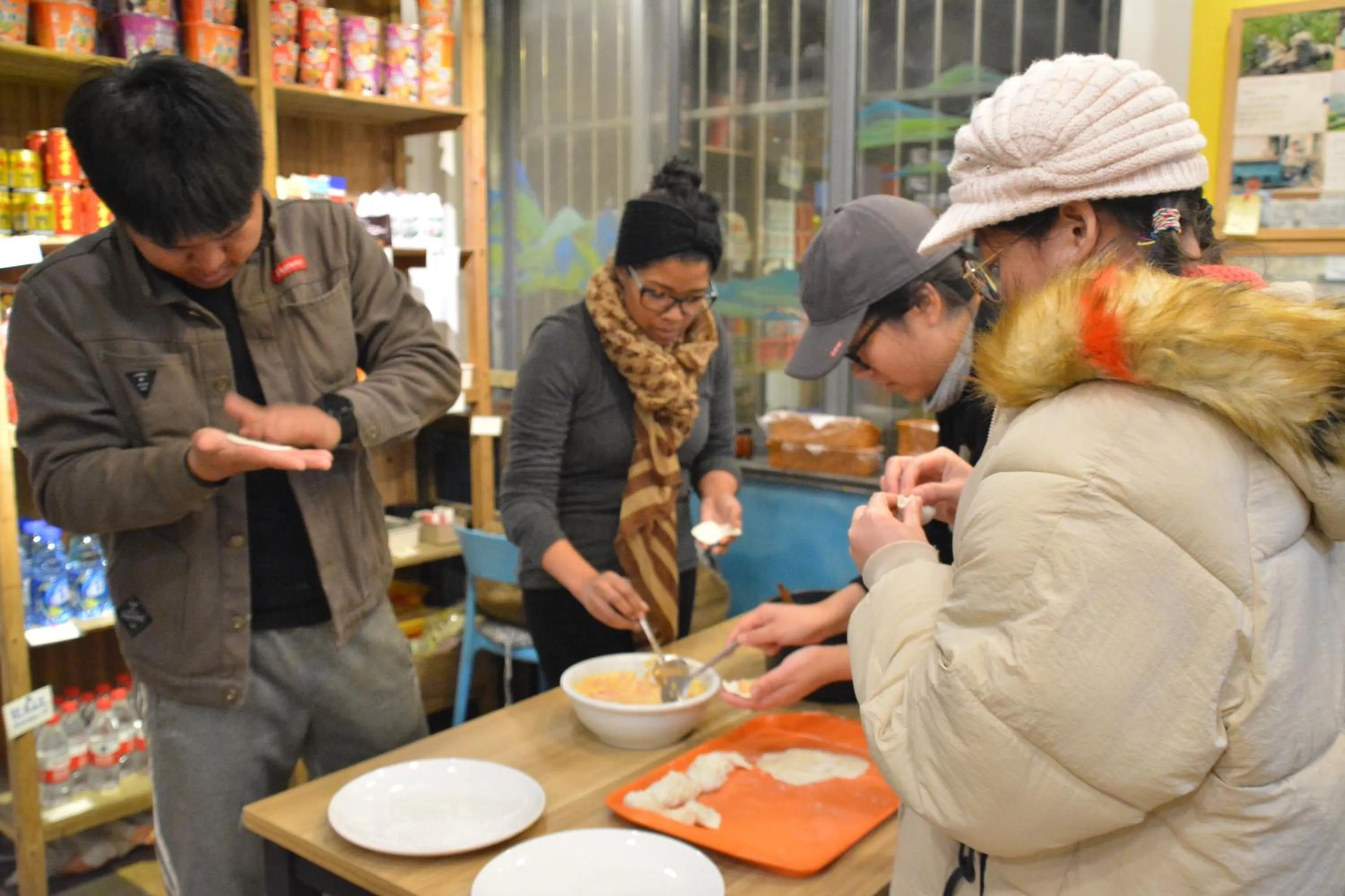 People in Kunlun International Youth Hostel