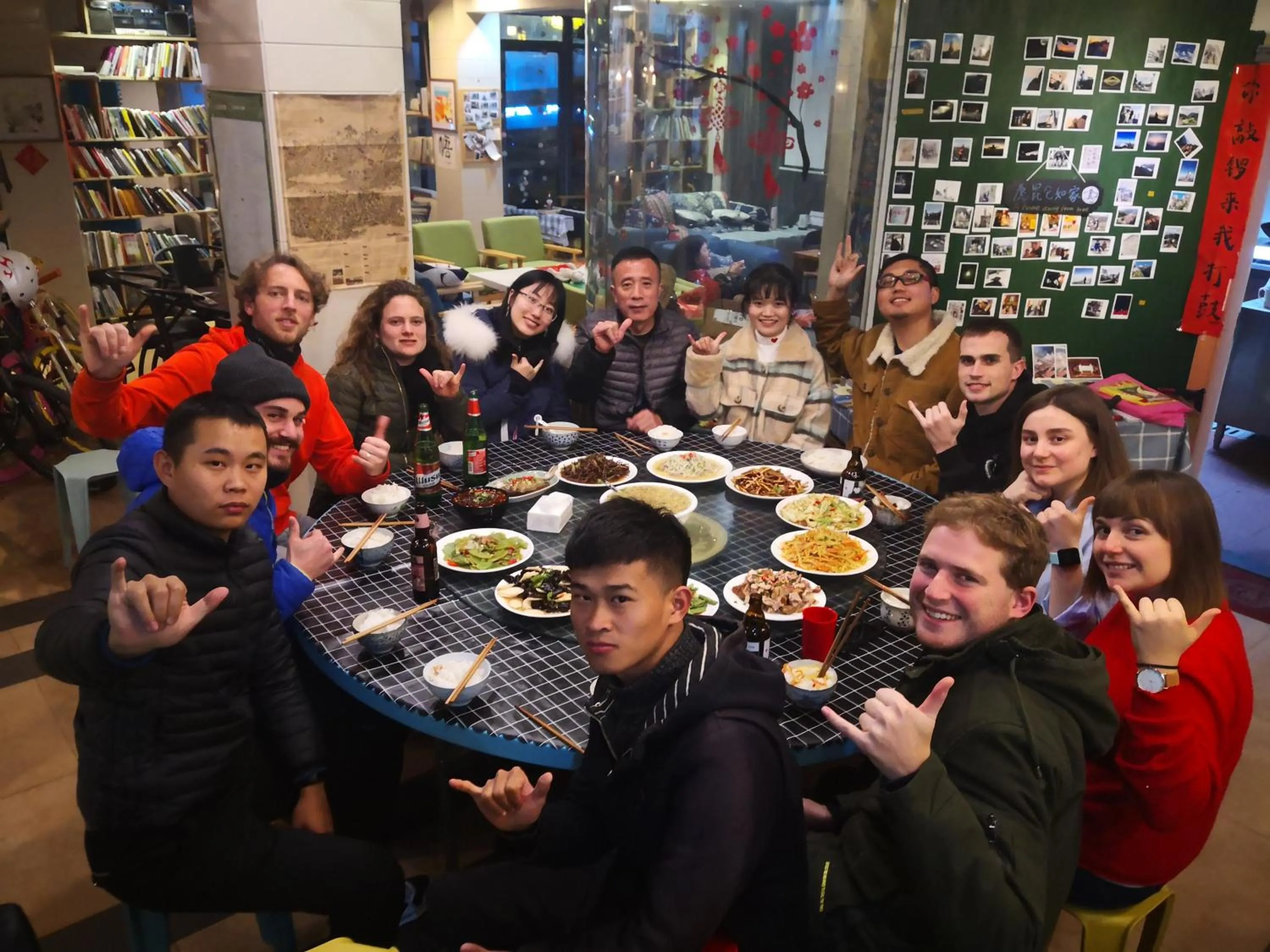 People in Kunlun International Youth Hostel
