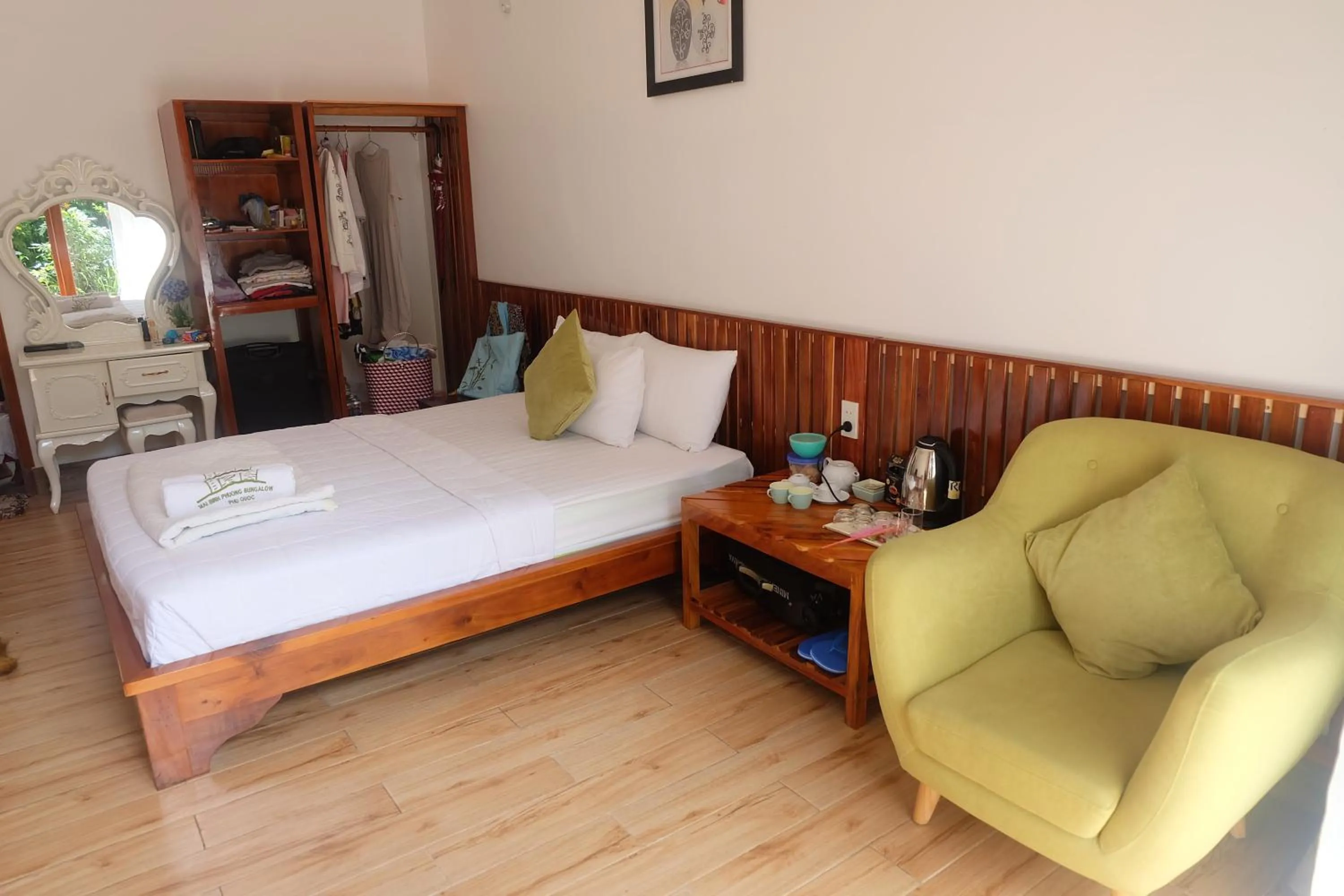Bed in Mai Binh Phuong Bungalow