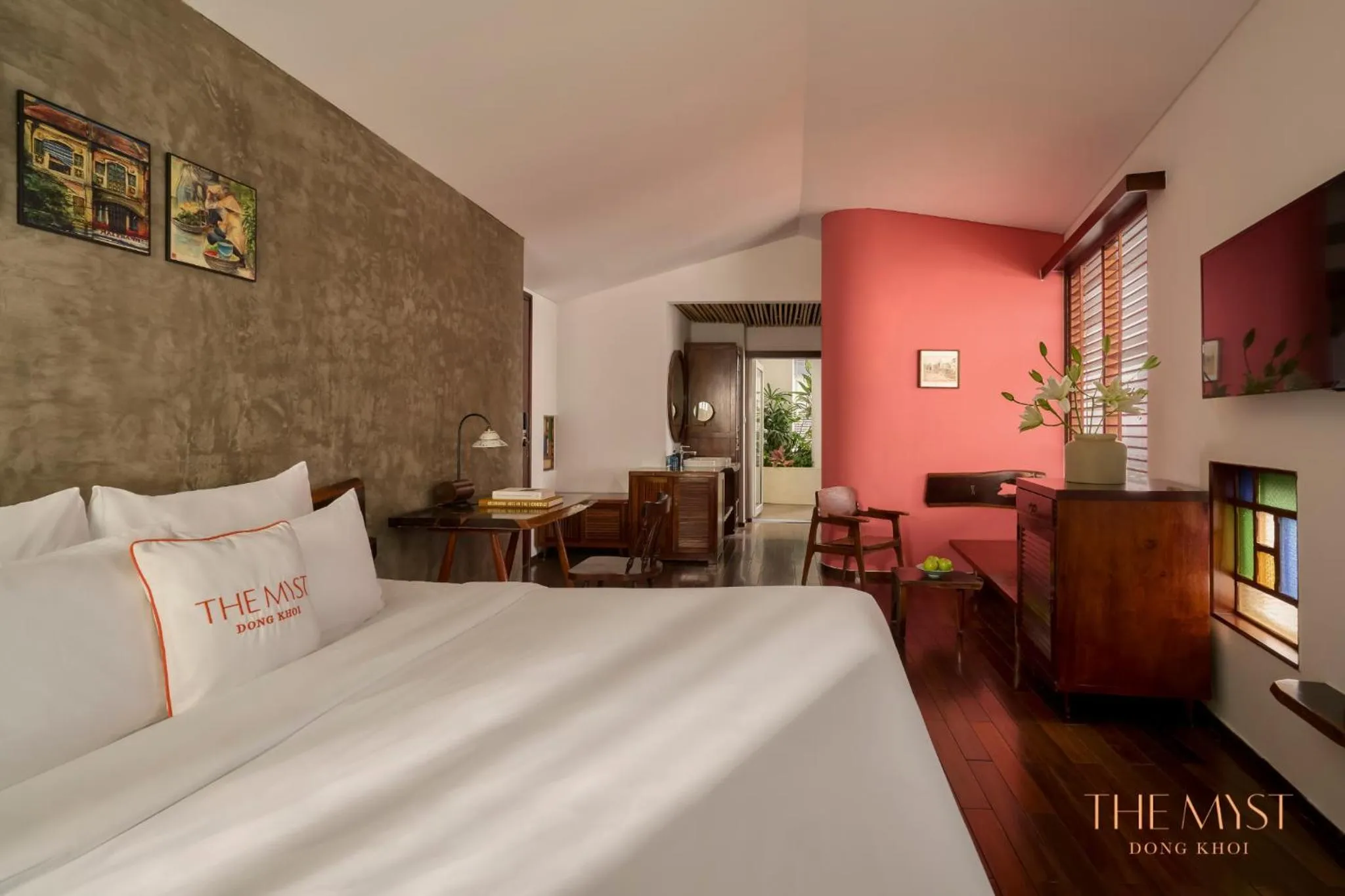 Living room, Bed in The Myst Dong Khoi