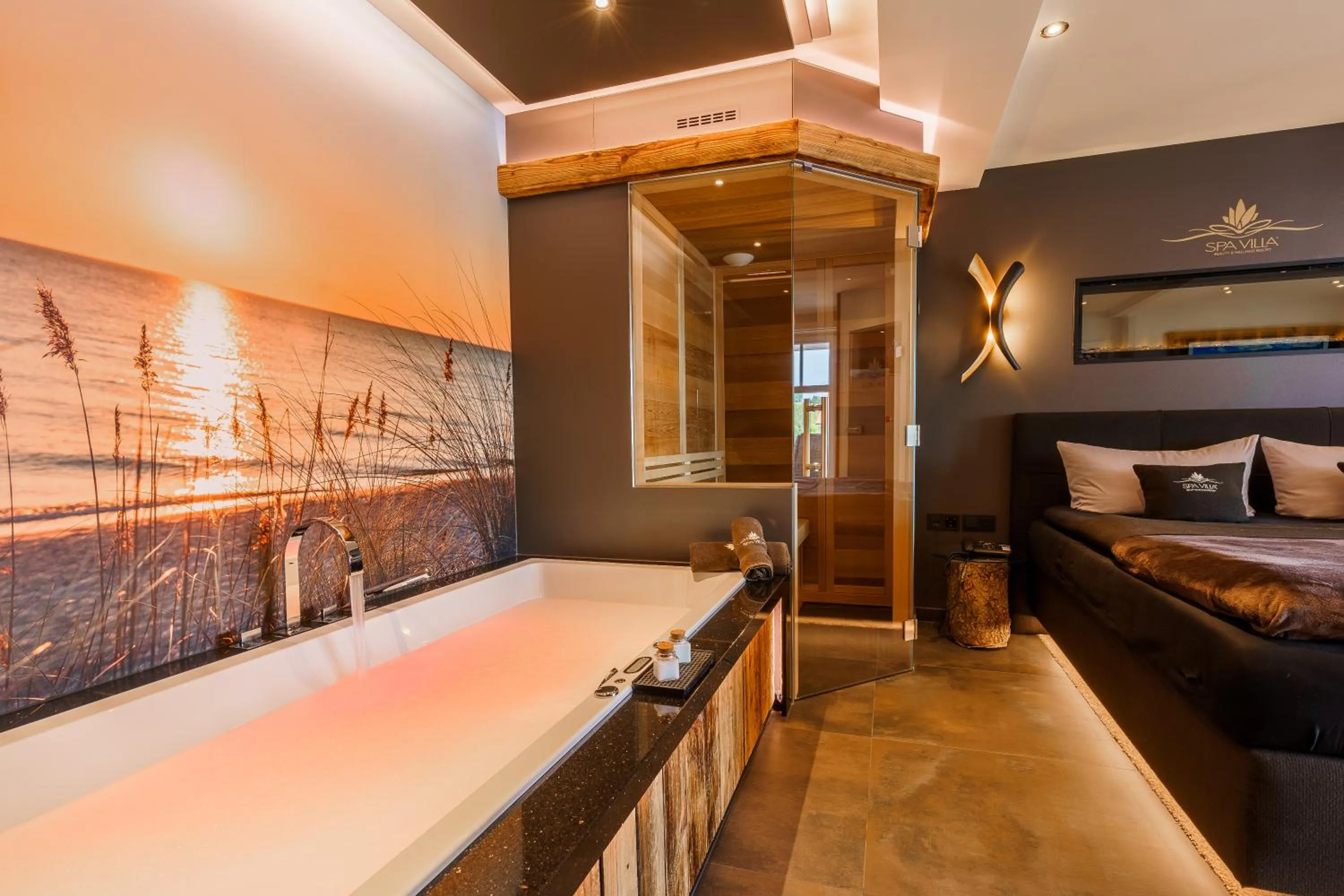 Bed in Hotel SPA VILLA Beauty & Wellness Resort