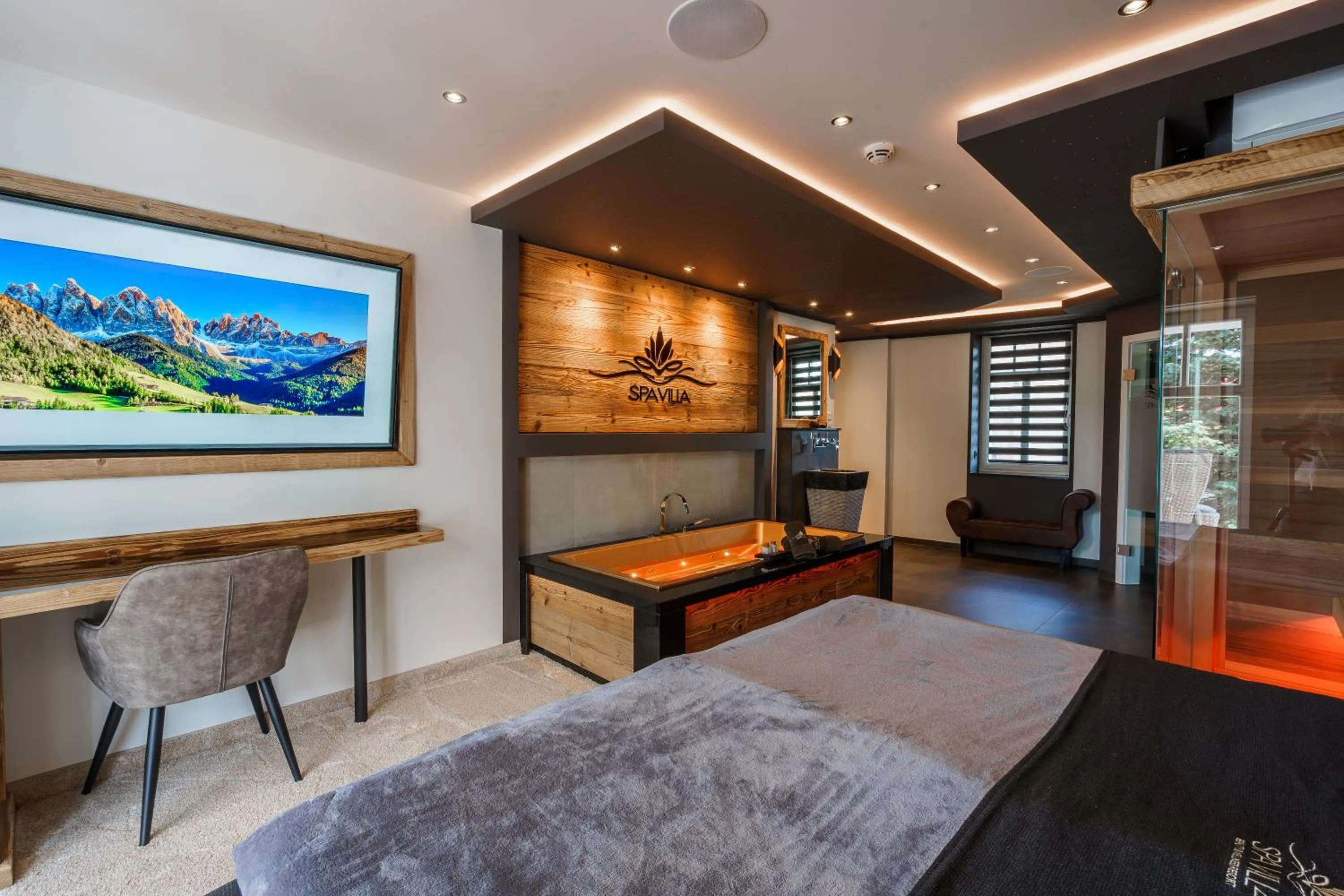 Bed in Hotel SPA VILLA Beauty & Wellness Resort