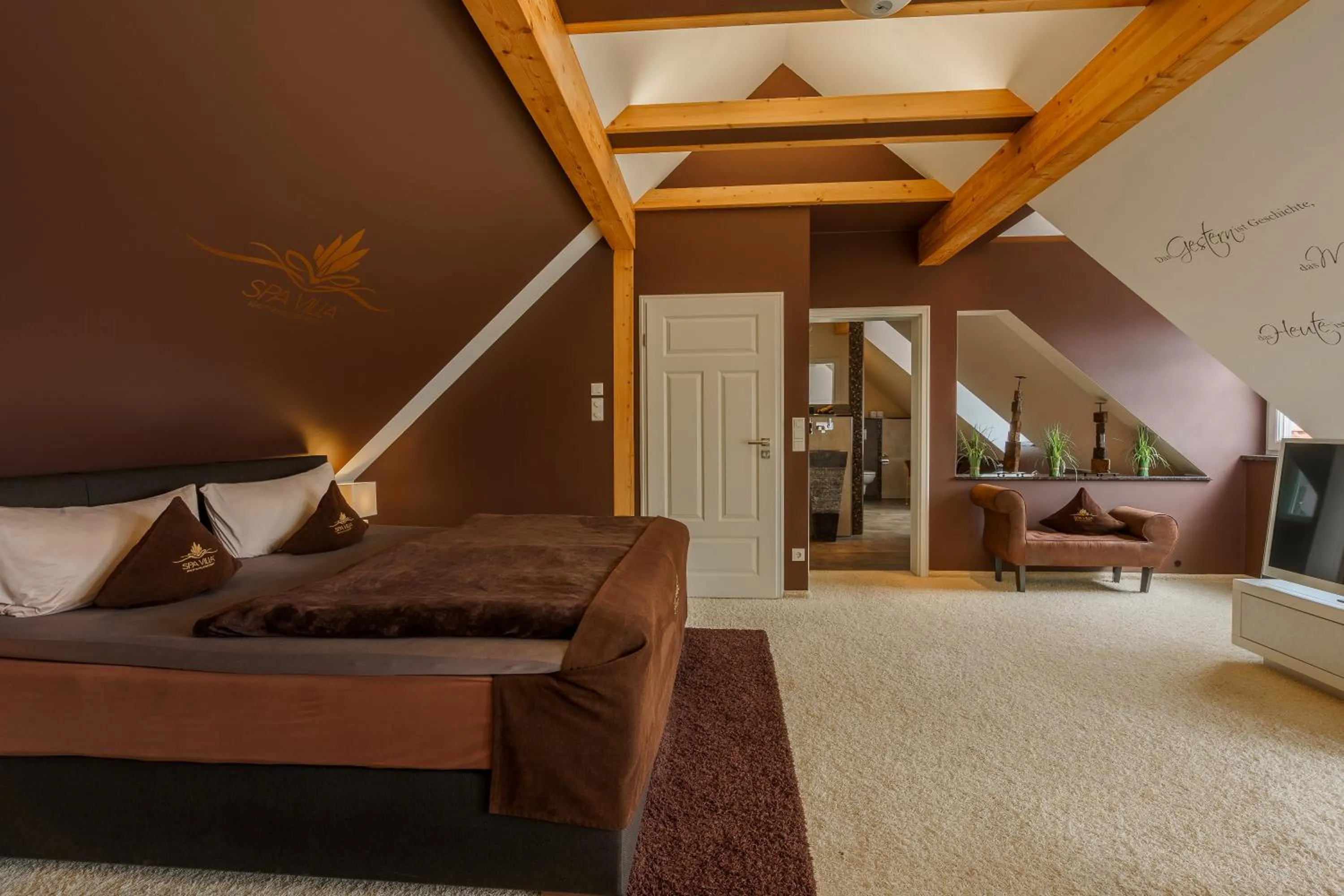 Bed in Hotel SPA VILLA Beauty & Wellness Resort