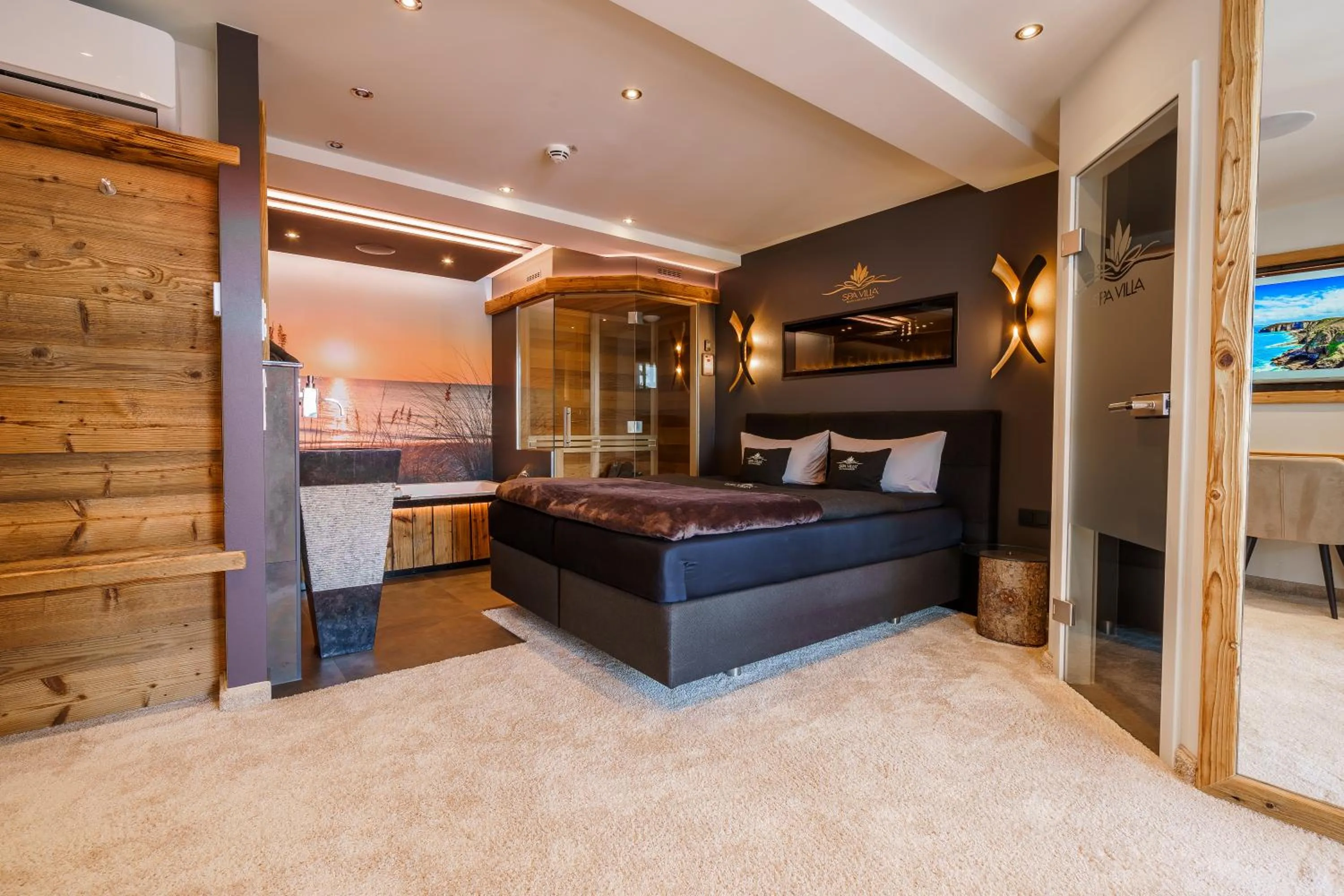 Bed in Hotel SPA VILLA Beauty & Wellness Resort