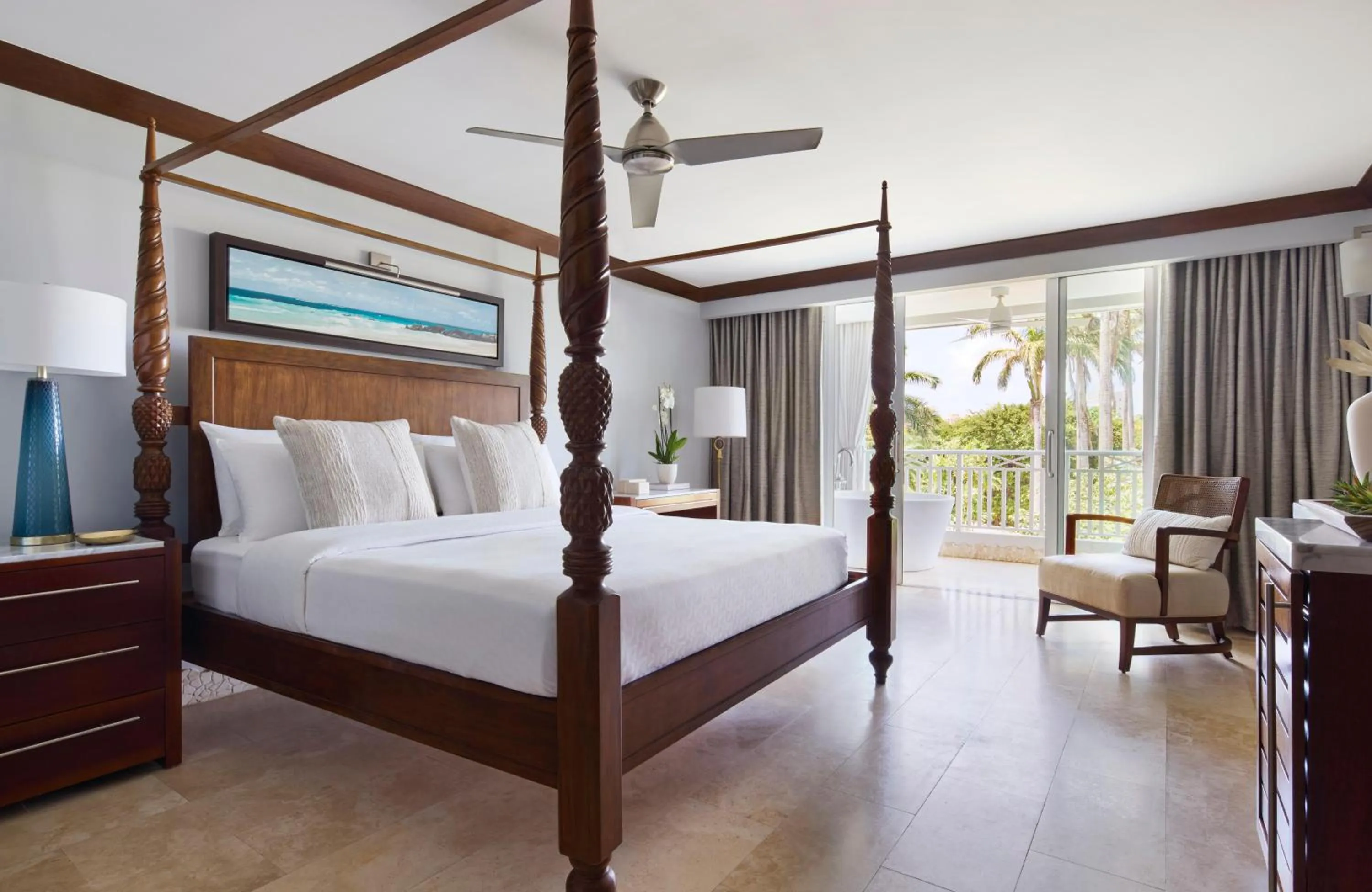 Photo of the whole room, Bed in Sandals Barbados All Inclusive - Couples Only