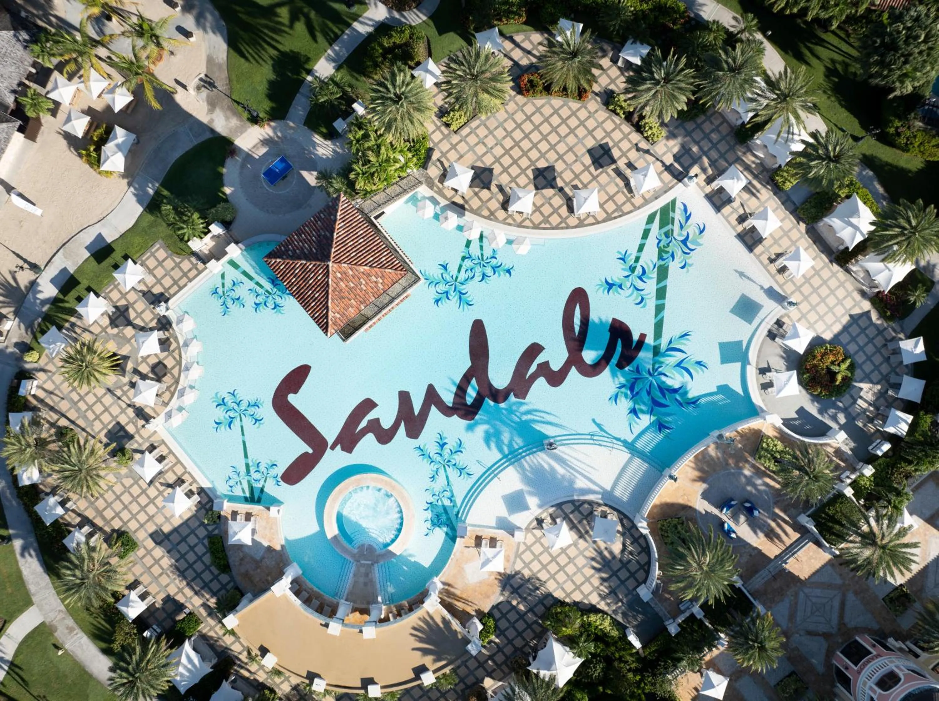 Swimming pool in Sandals Grande Antigua - All Inclusive Resort and Spa - Couples Only