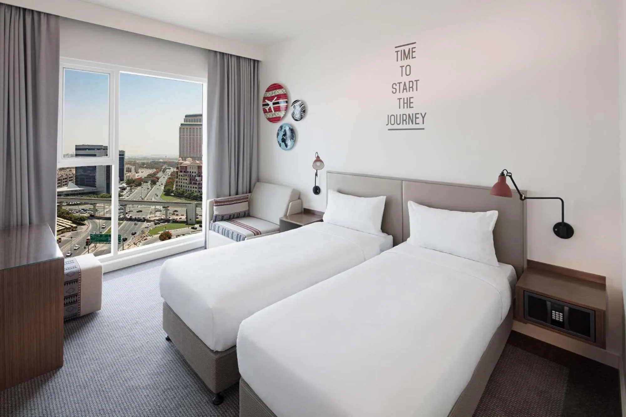 Bedroom, Bed in Rove Healthcare City - Bur Dubai