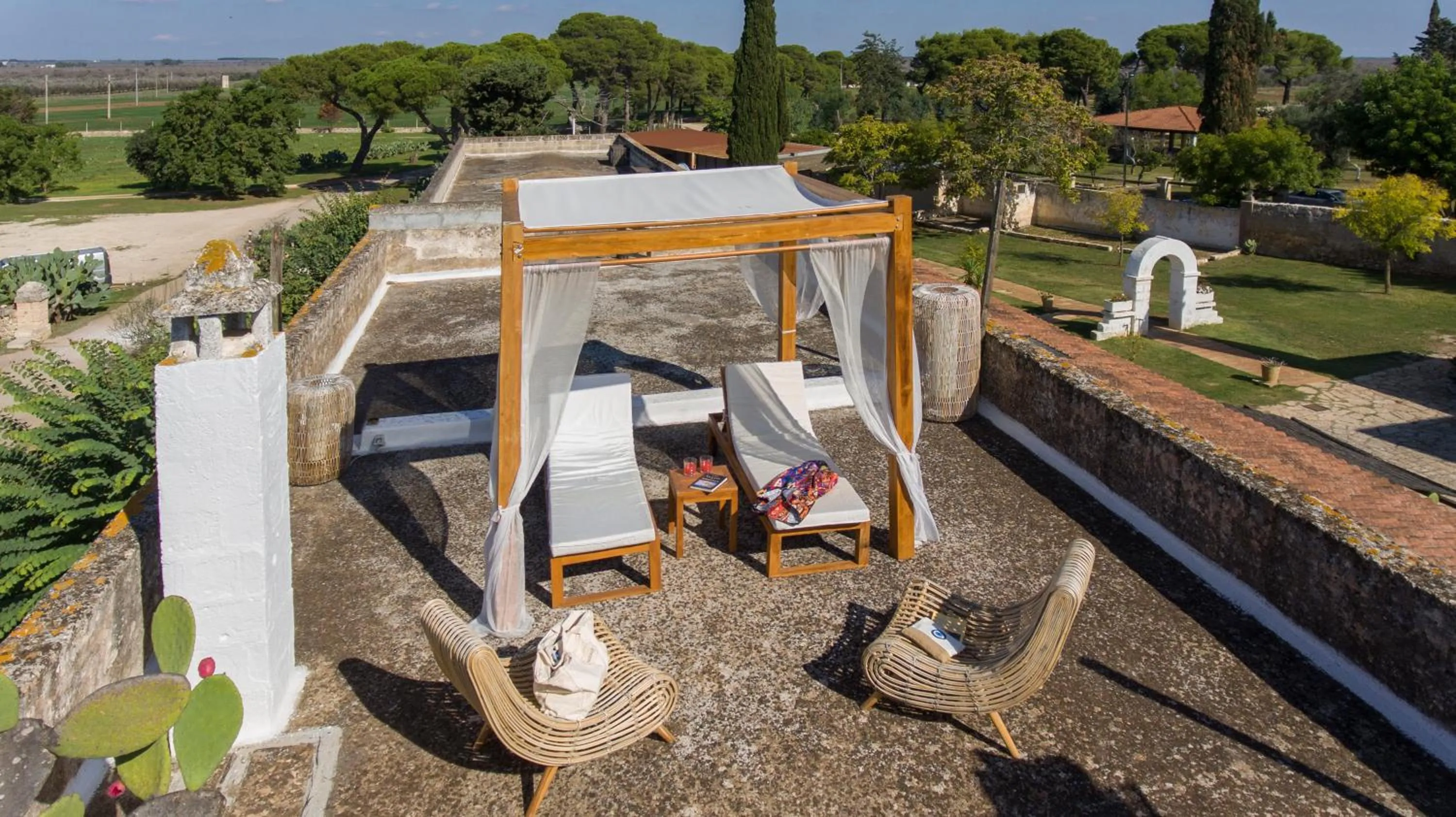 Patio in Masseria Zanzara