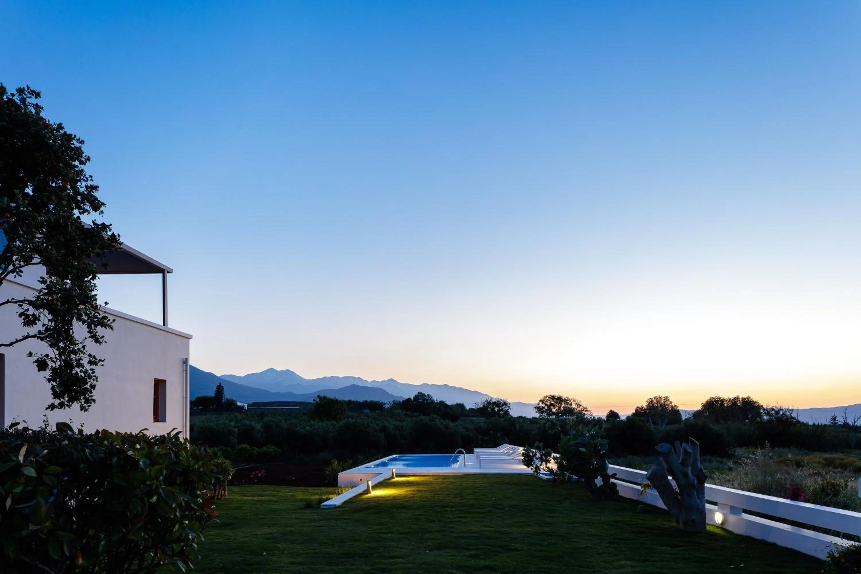 Pool view in Mikro Livadi Special Lodges - Has an Eco Salt water pool - 150m from the beach