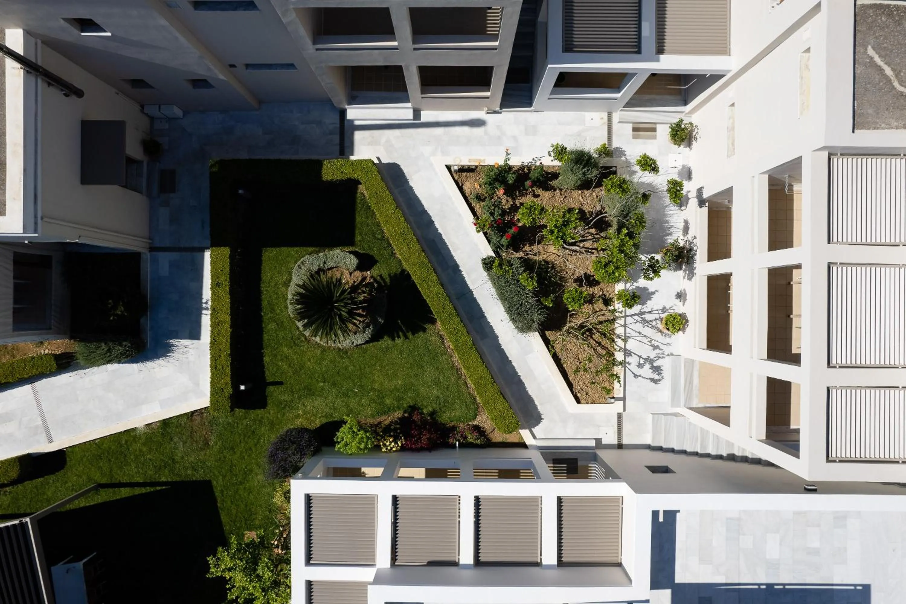 Garden in Mikro Livadi Special Lodges - Has an Eco Salt water pool - 150m from the beach