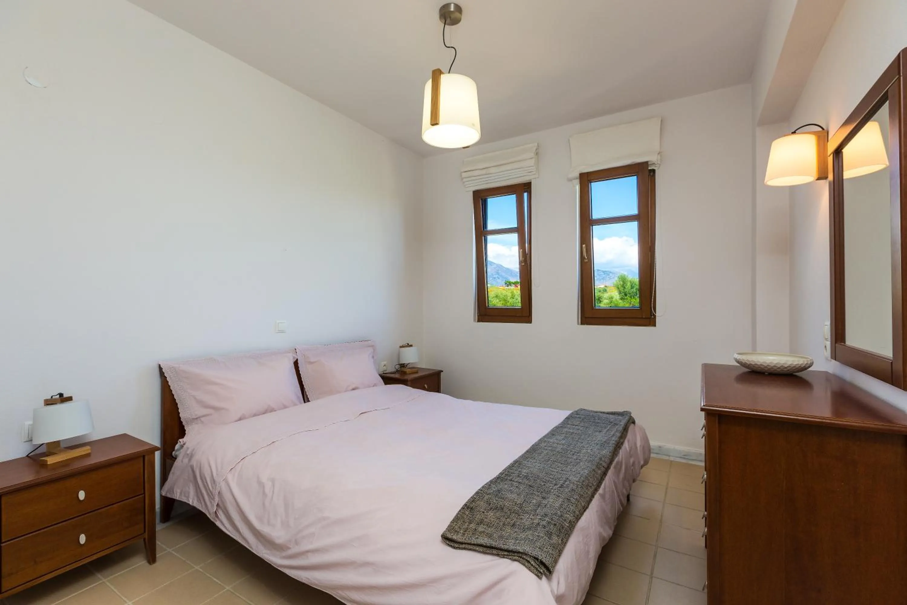 Bedroom, Bed in Mikro Livadi Special Lodges - Has an Eco Salt water pool - 150m from the beach