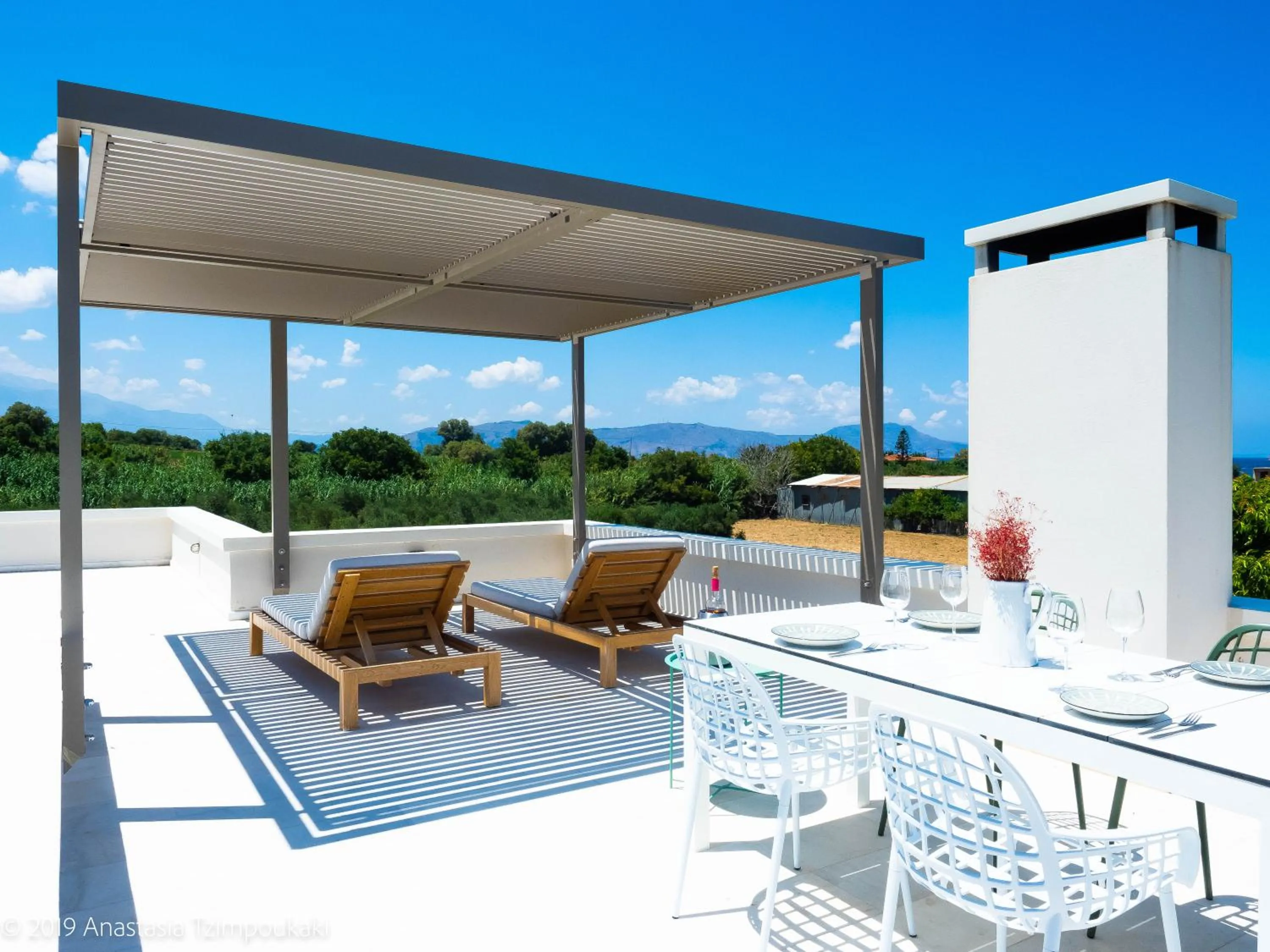 Property building in Mikro Livadi Special Lodges - Has an Eco Salt water pool - 150m from the beach