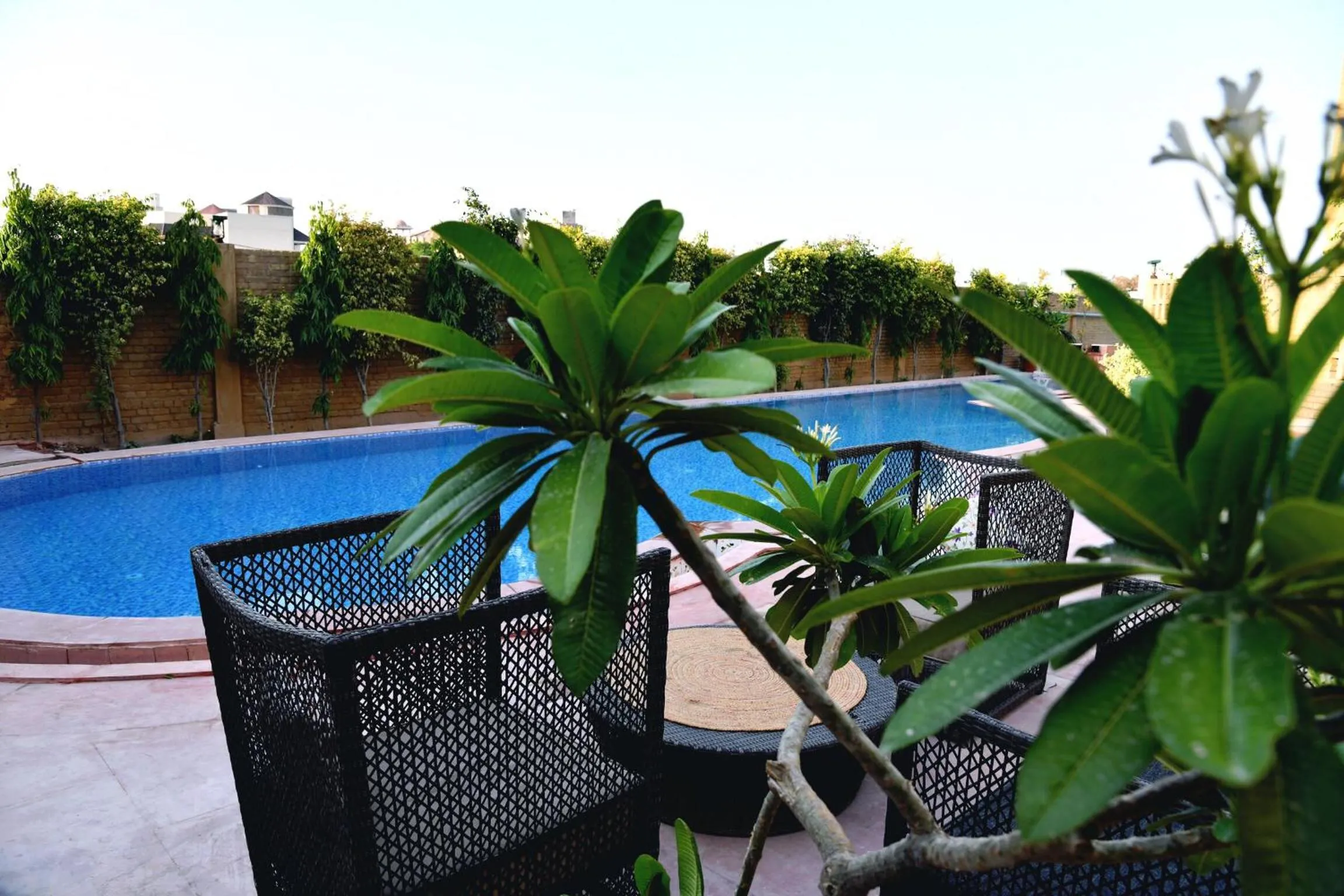 Pool view in WelcomHeritage Ranjitvilas