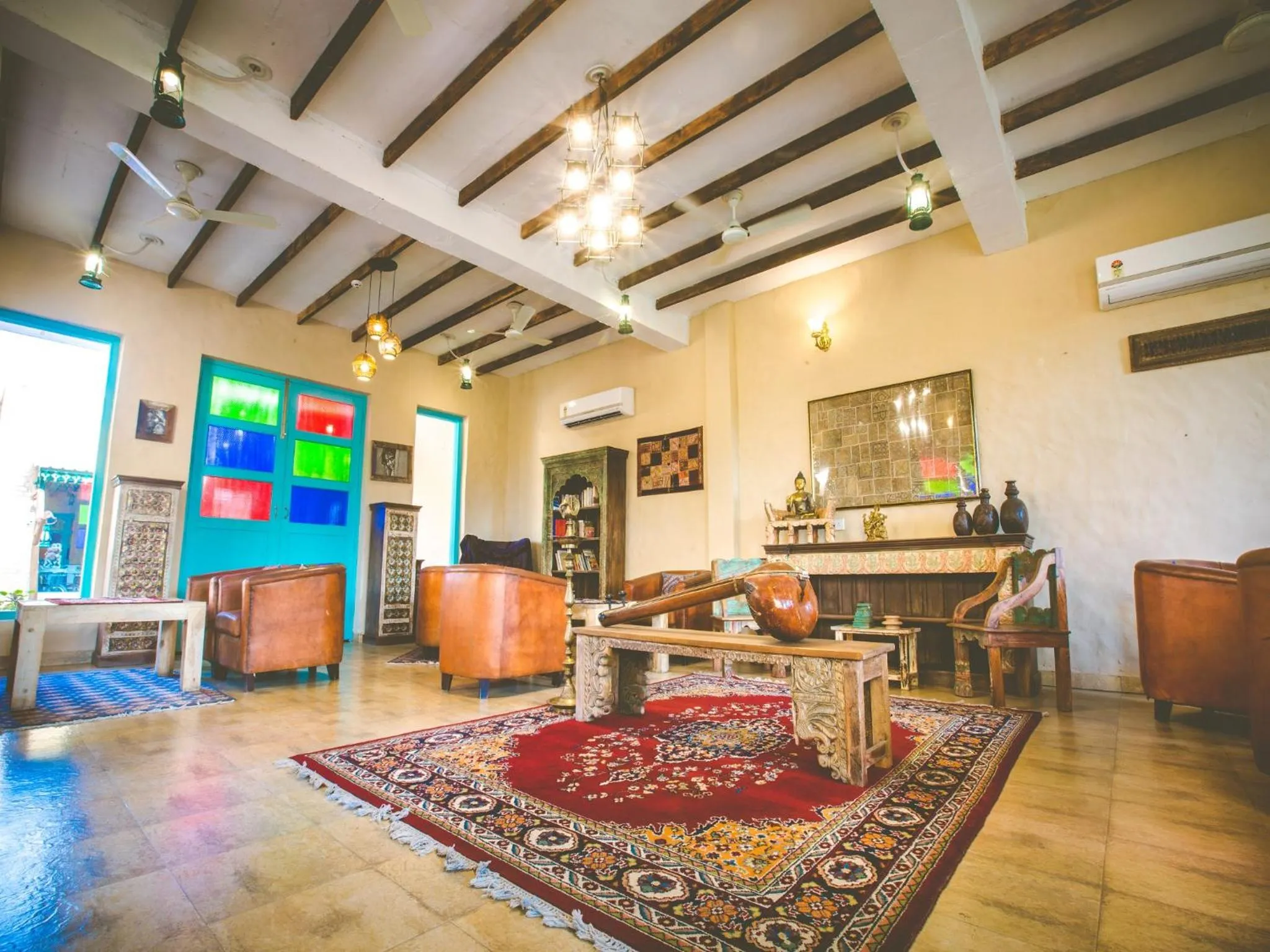 Library in WelcomHeritage Ranjitvilas