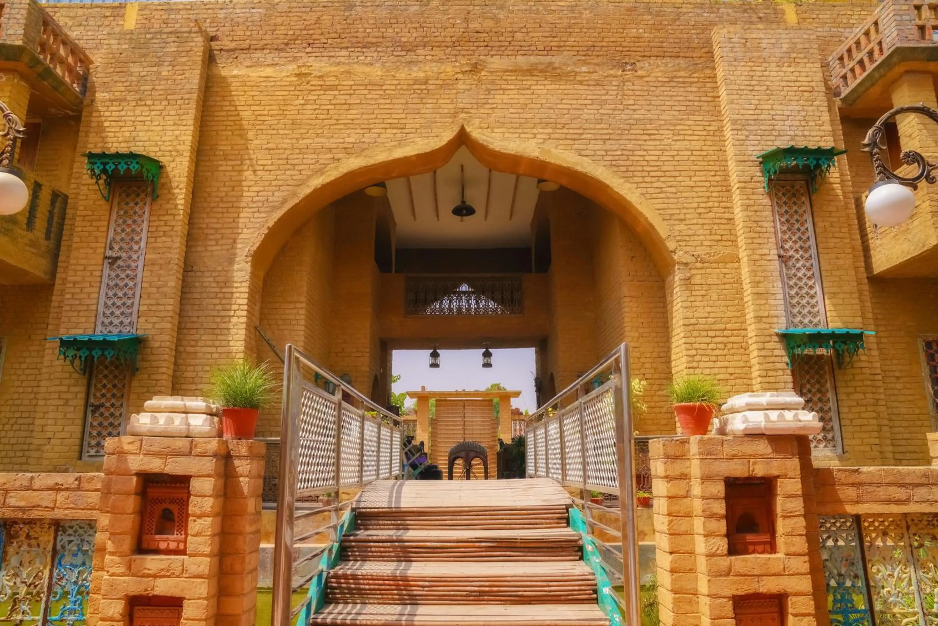 Facade/entrance in WelcomHeritage Ranjitvilas