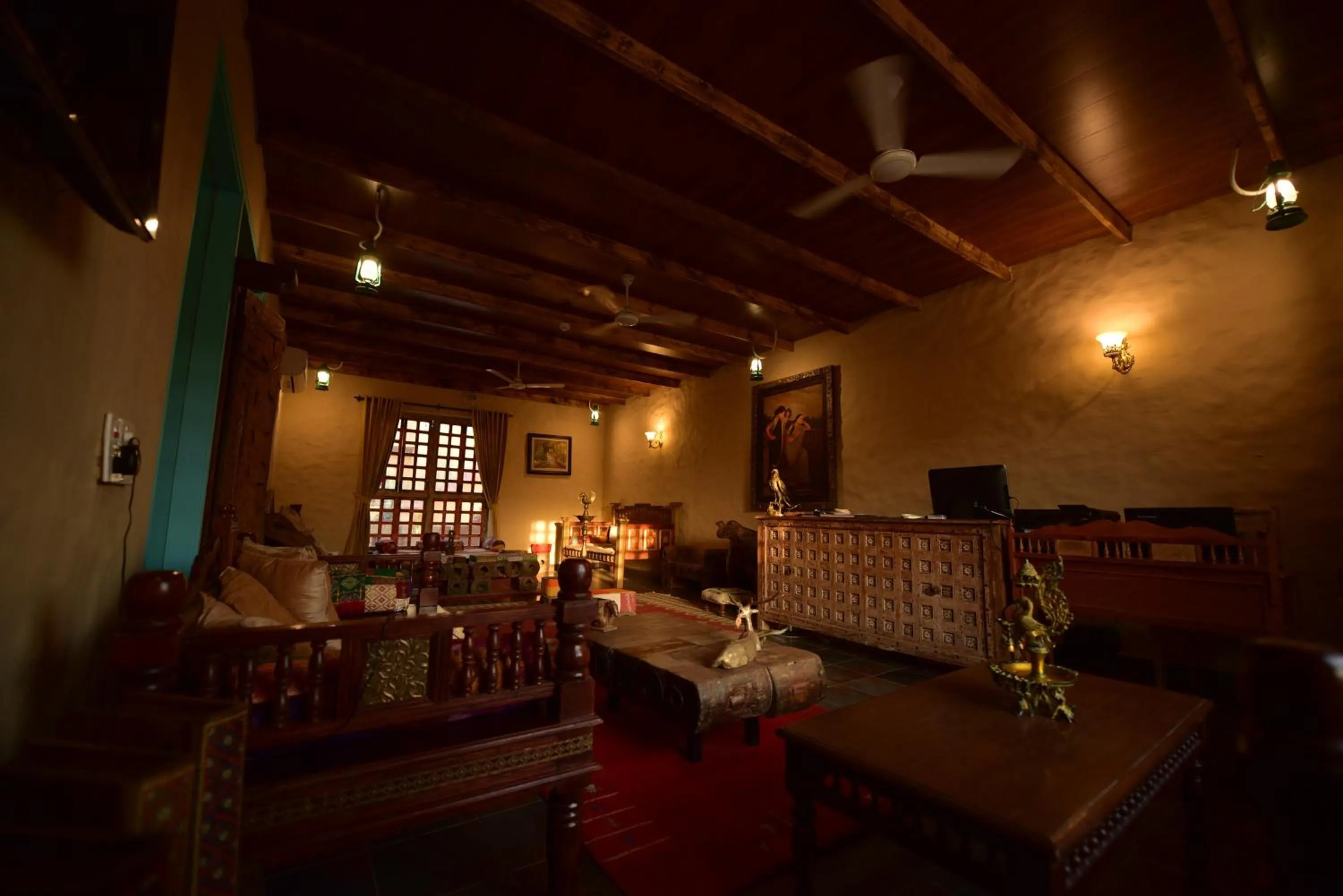 Lobby or reception in WelcomHeritage Ranjitvilas