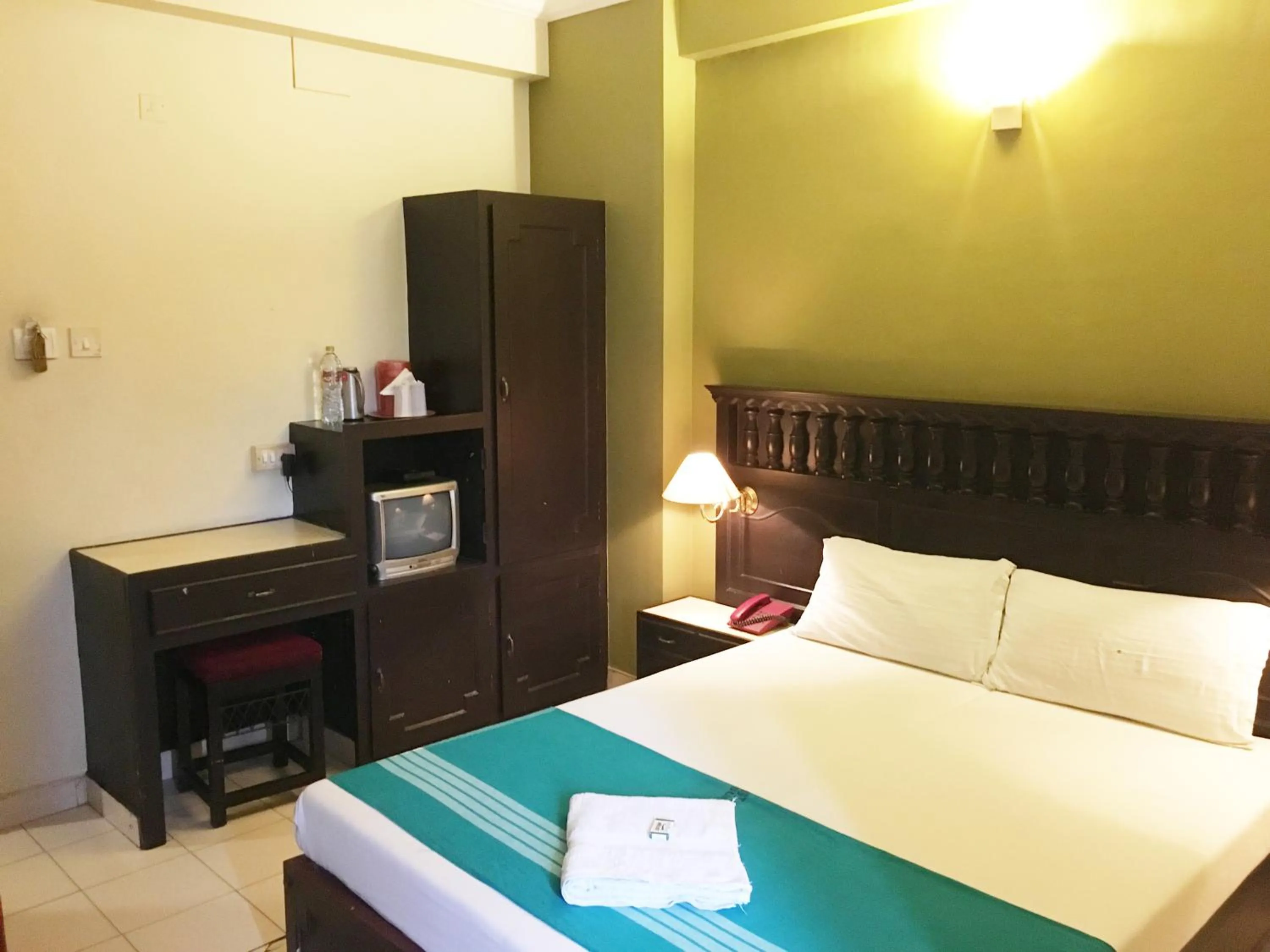 Bed in Hotel Palace Tower