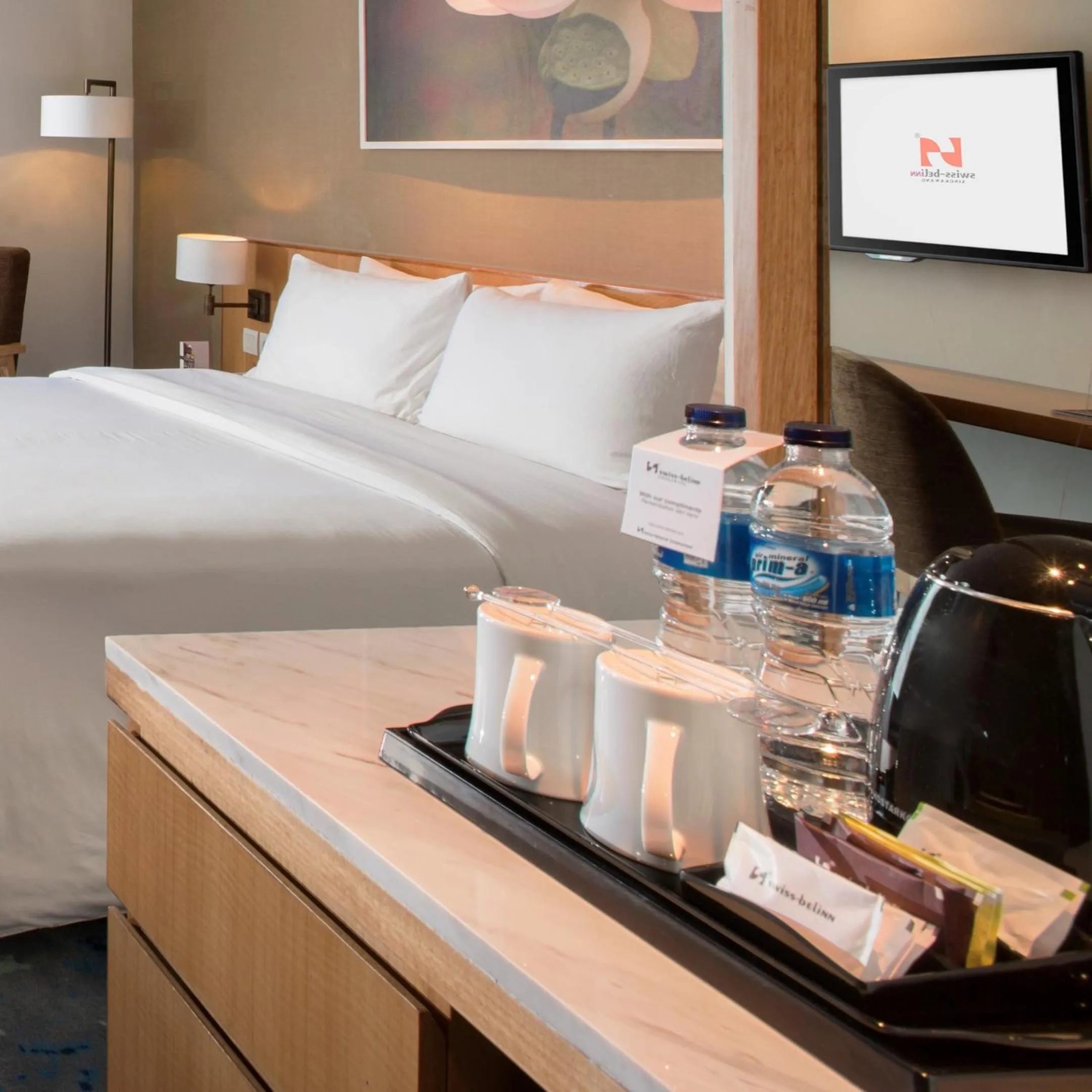 Coffee/tea facilities, Bed in Swiss-Belinn Singkawang