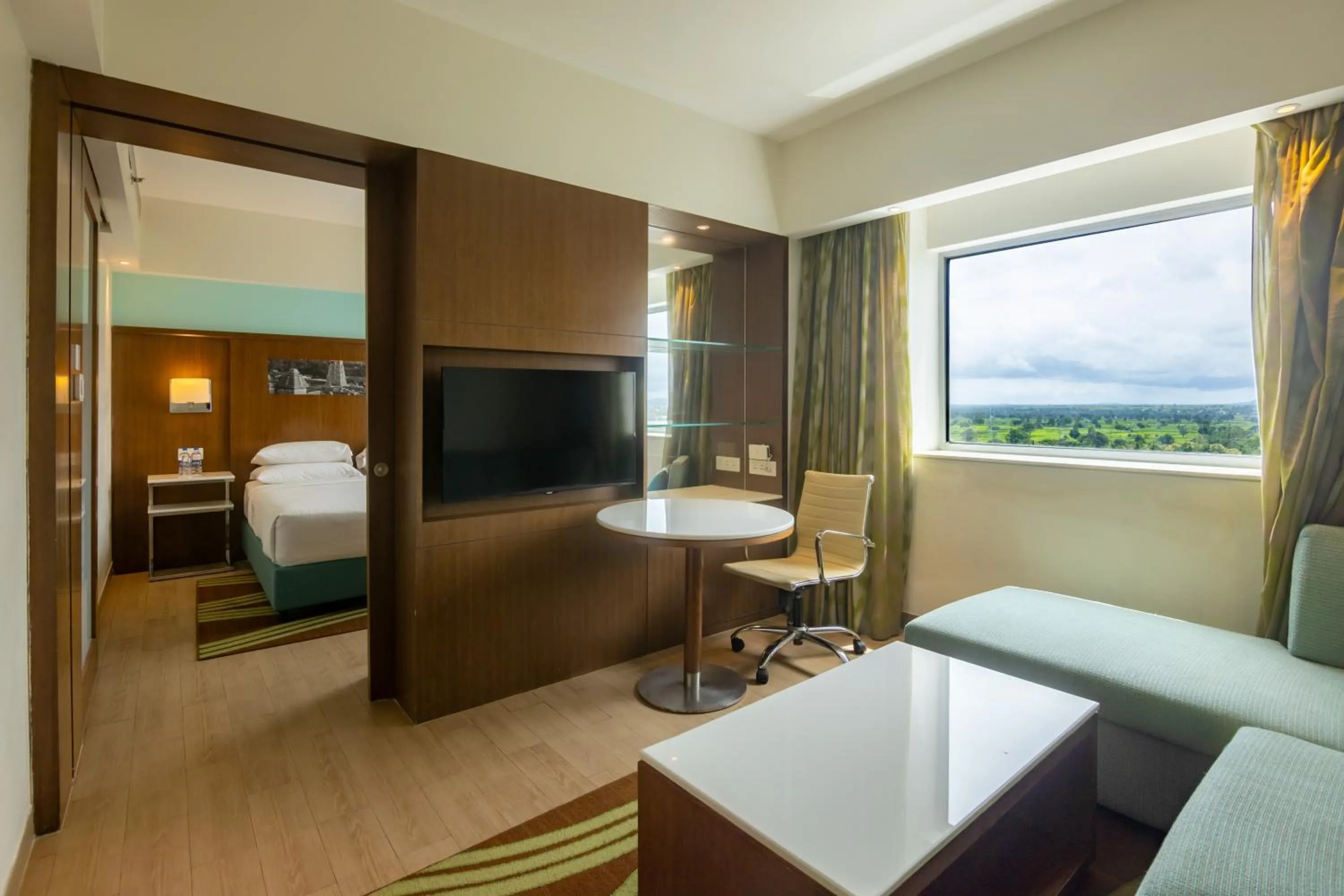 TV and multimedia, Bed in Fairfield by Marriott Belagavi