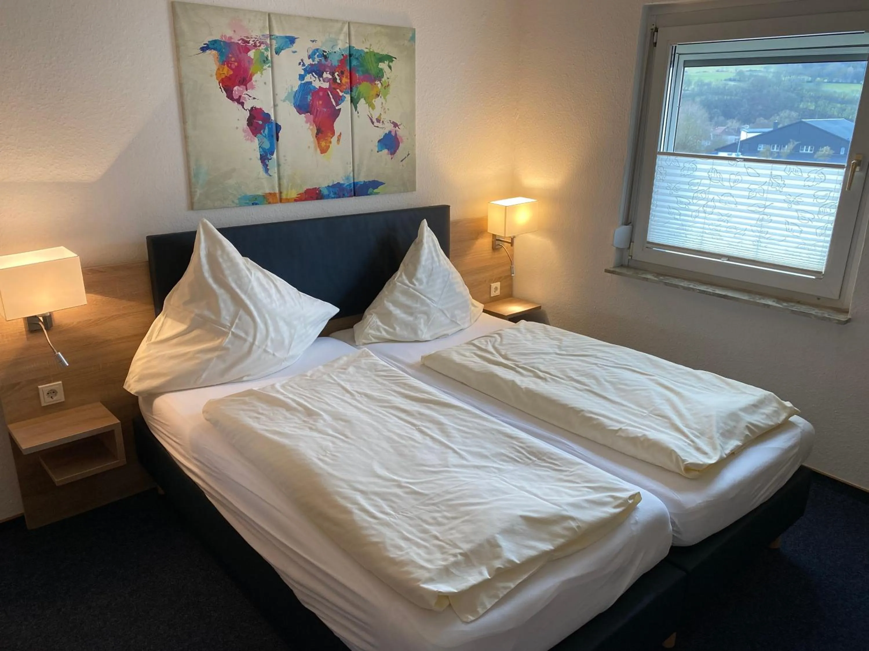 Bedroom, Bed in Motel Herbold