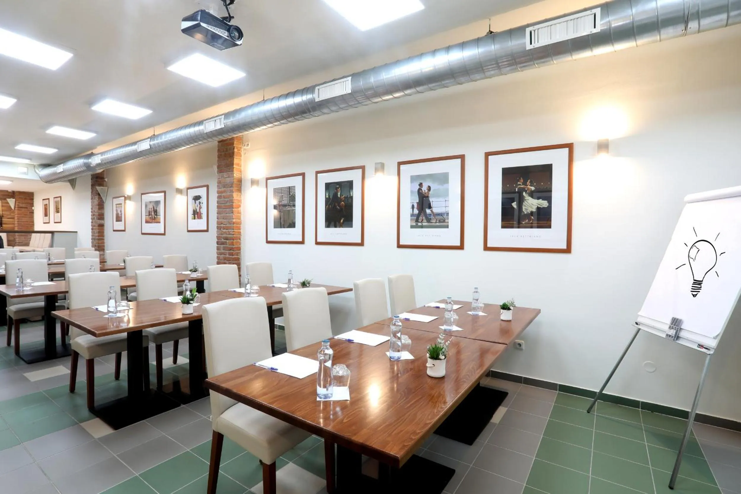 Seating area in Hotel Pod Věží