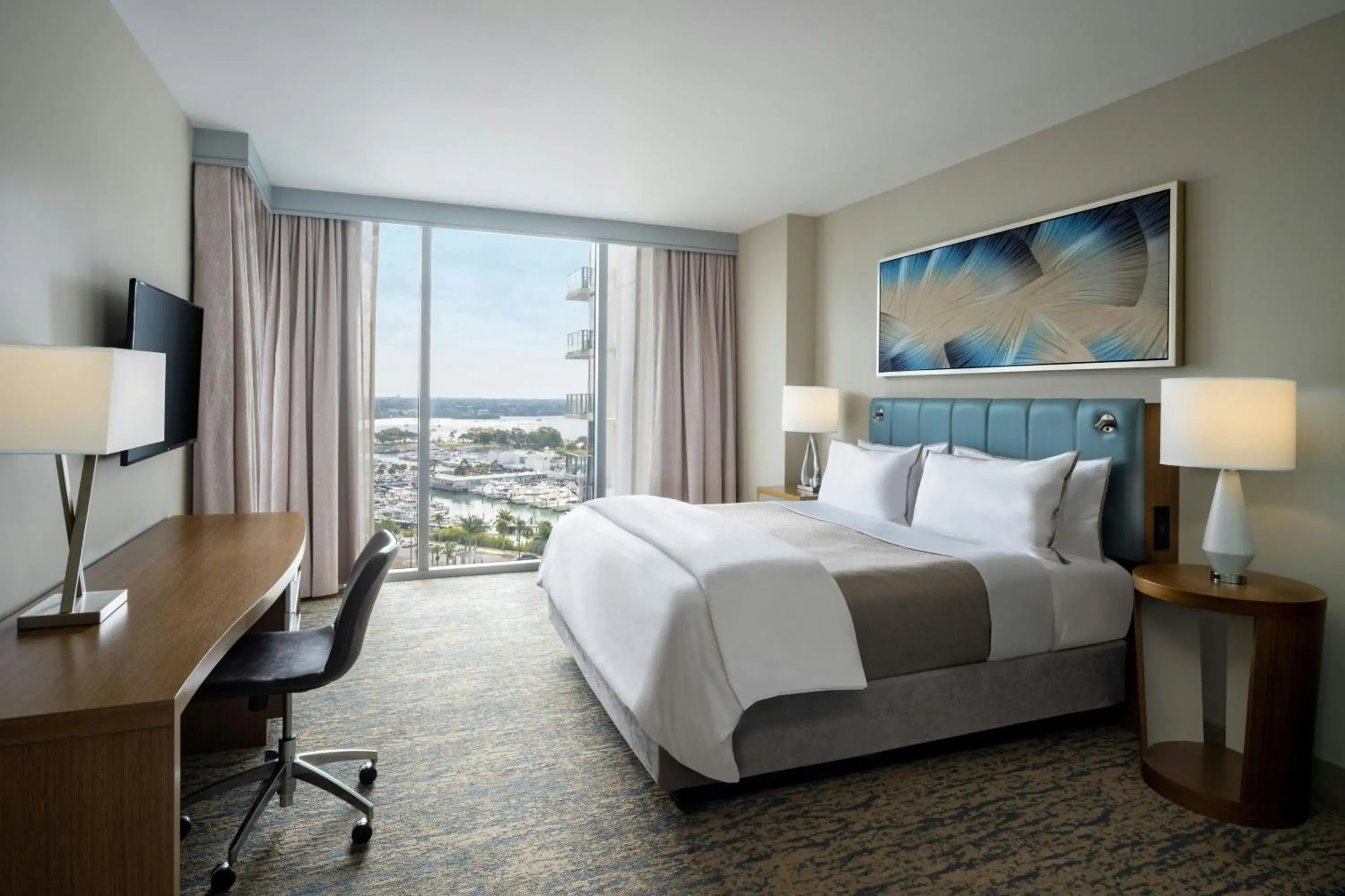 Partial Marina King, Guest room, 1 King, Partial Marina view in The Westin Sarasota Partial Marina King, Guest room, 1 King, Partial Marina view in The Westin Sarasota