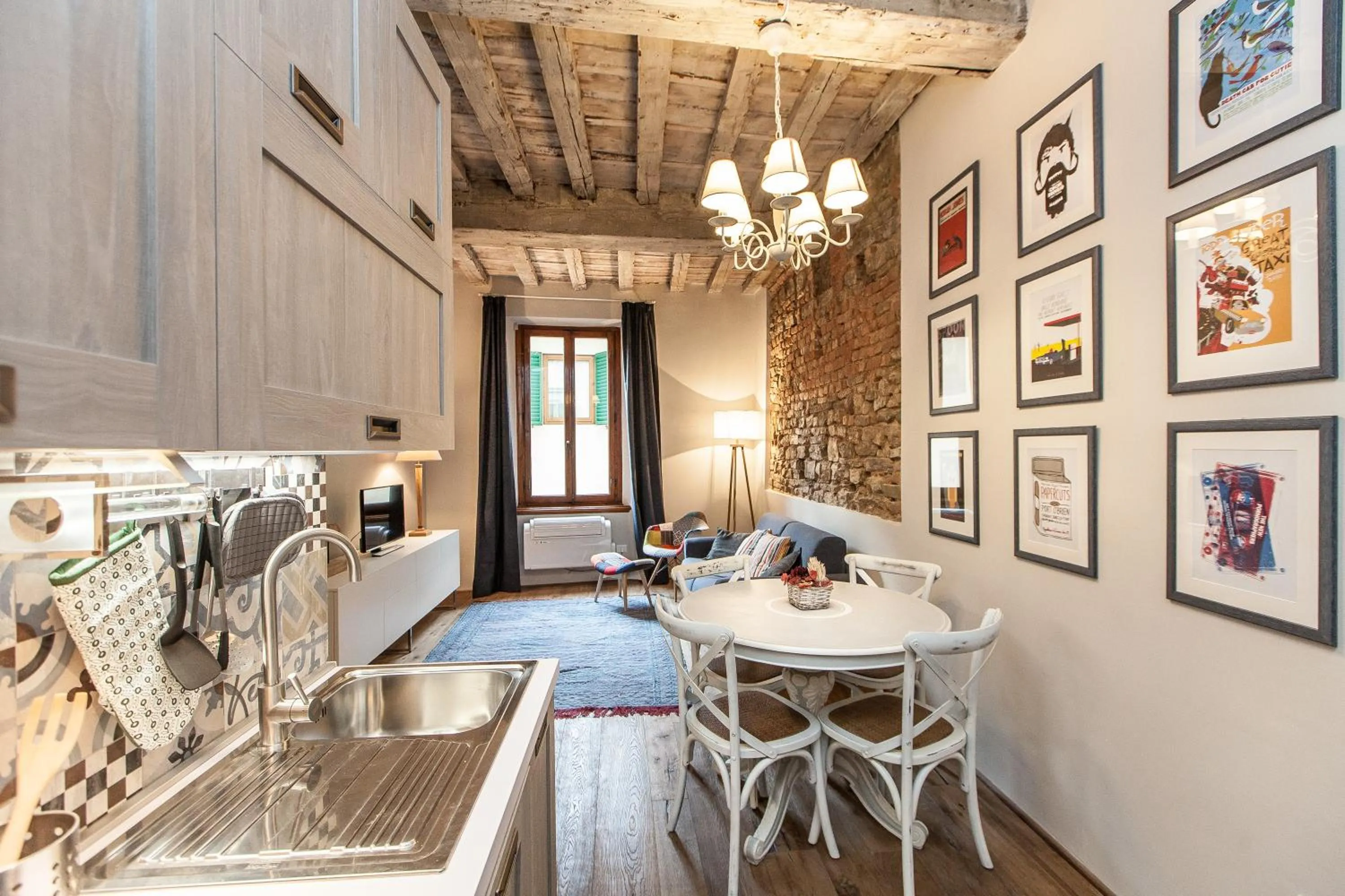 Kitchen or kitchenette in Boheme Apartment by Mamo Florence