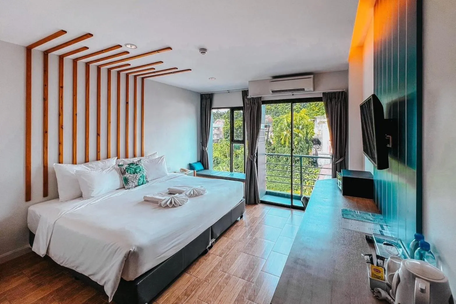 Bed in The Galla Hotel