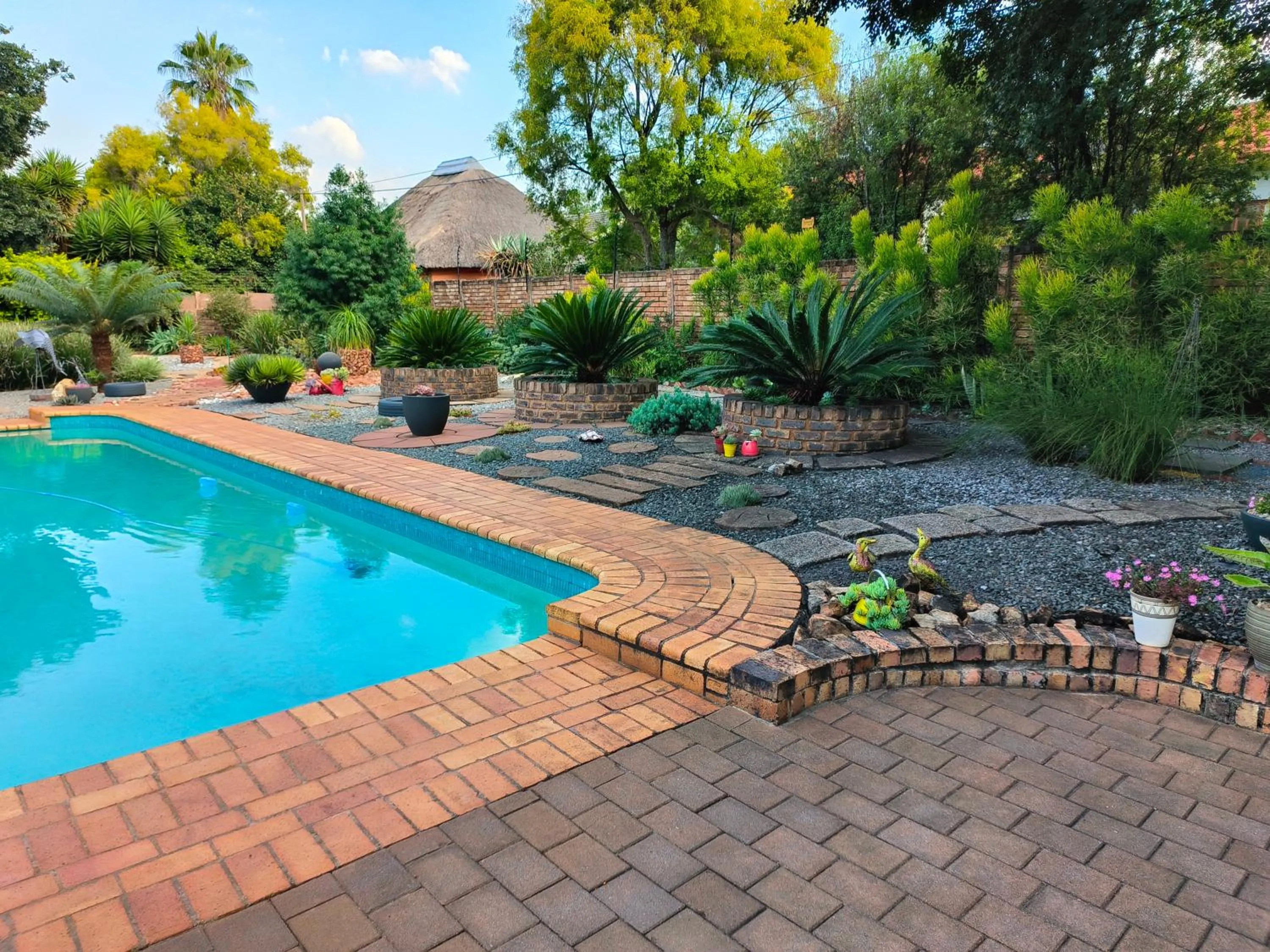 Pool view in Wilger Guesthouse