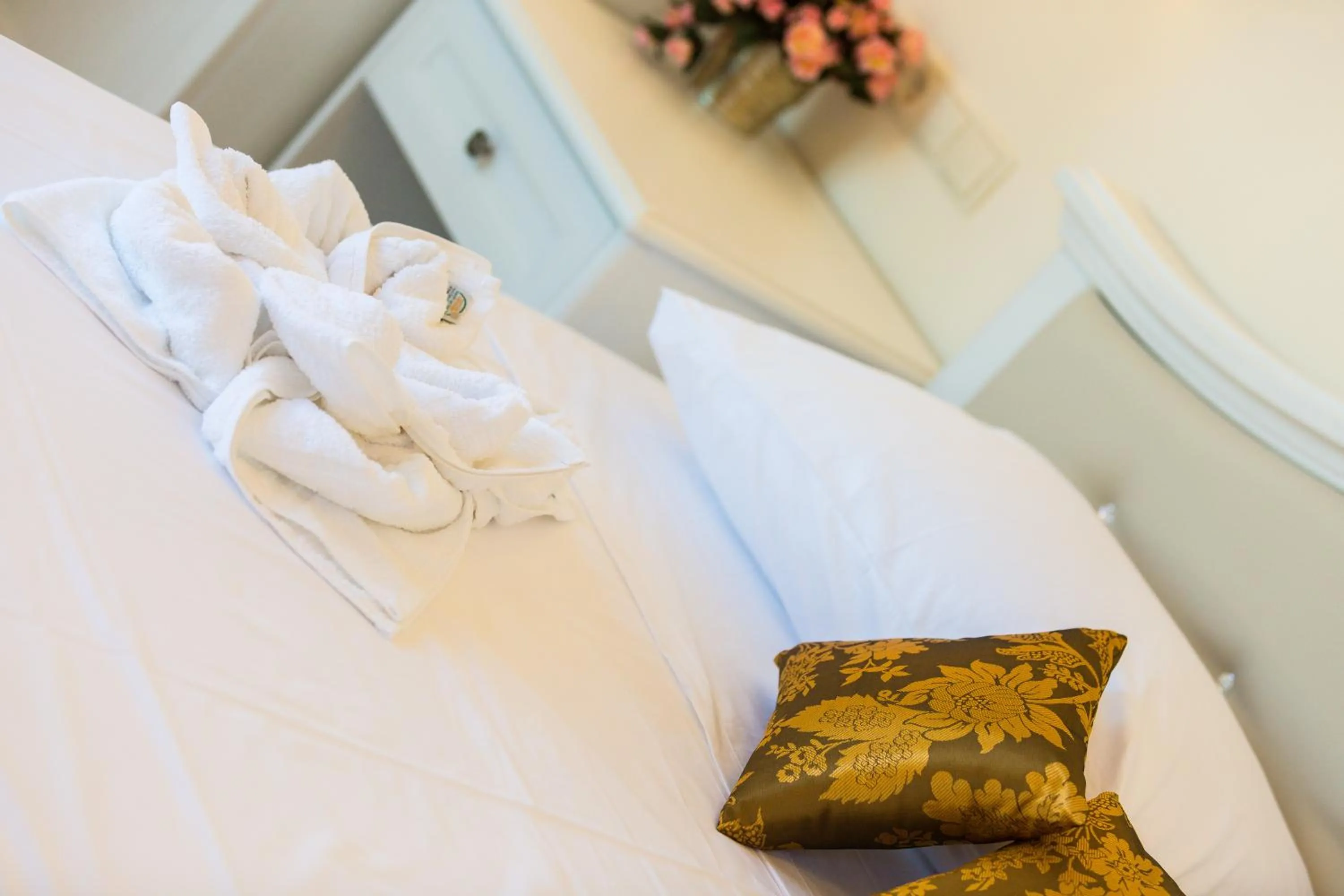 Bed in Polyxenia Suites