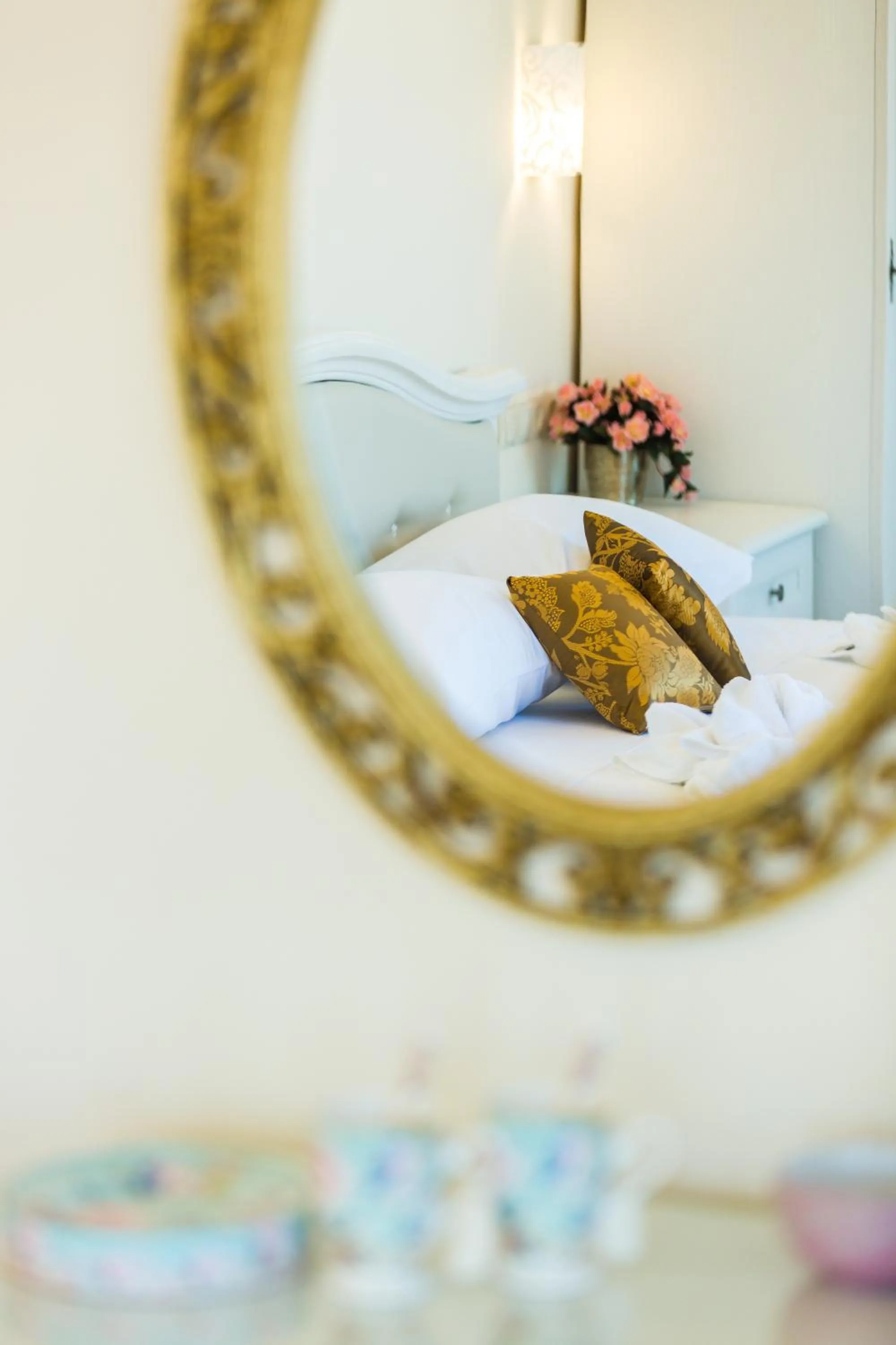 Decorative detail, Bed in Polyxenia Suites