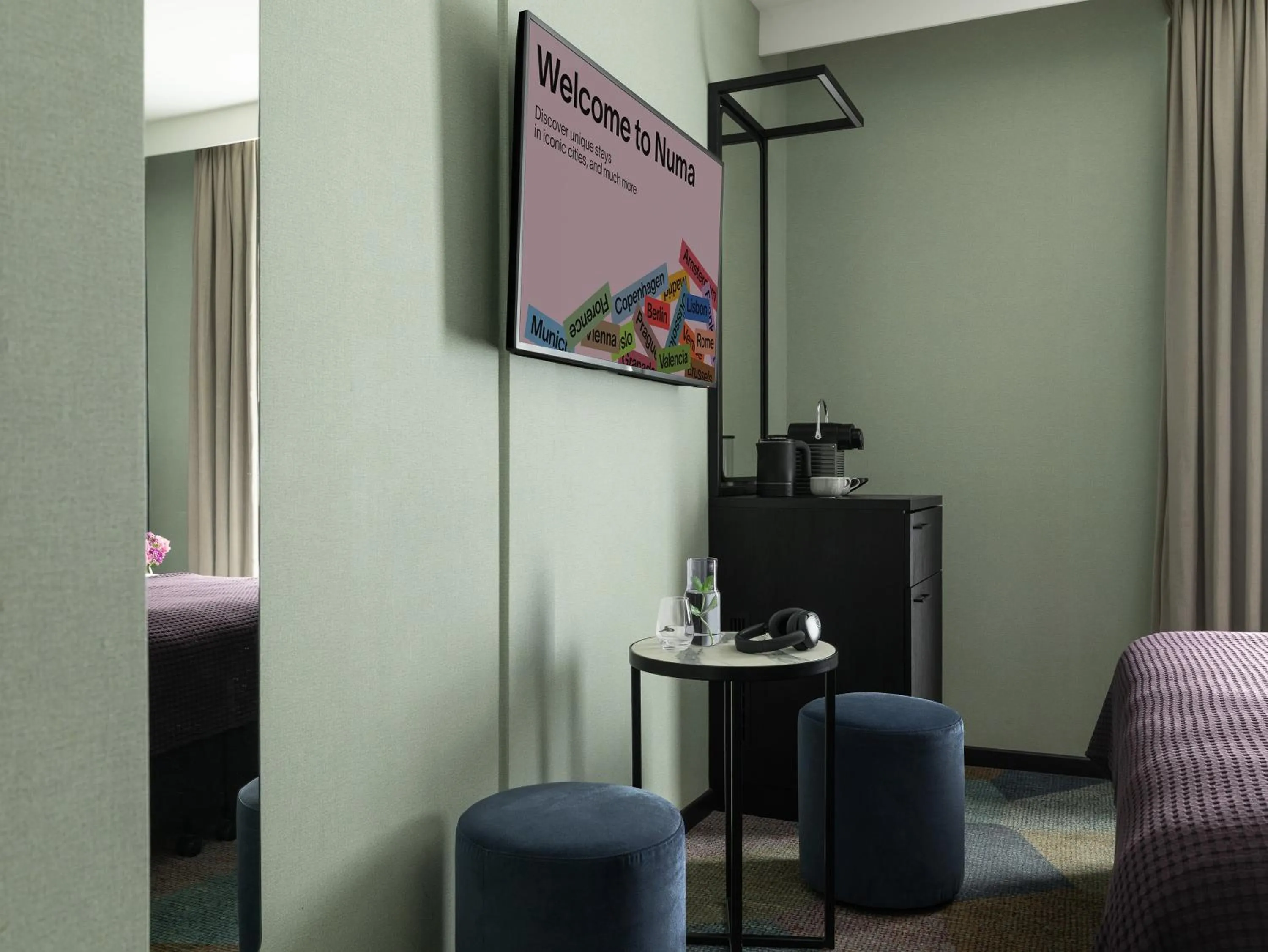 Living room in Numa Brussels Royal Galleries