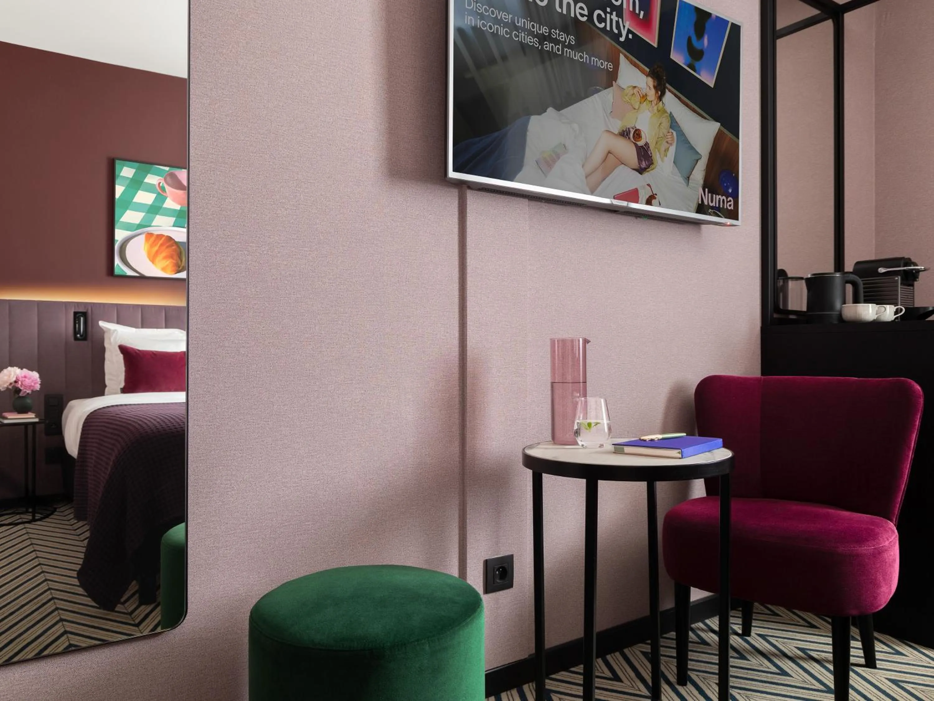 Living room in Numa Brussels Royal Galleries