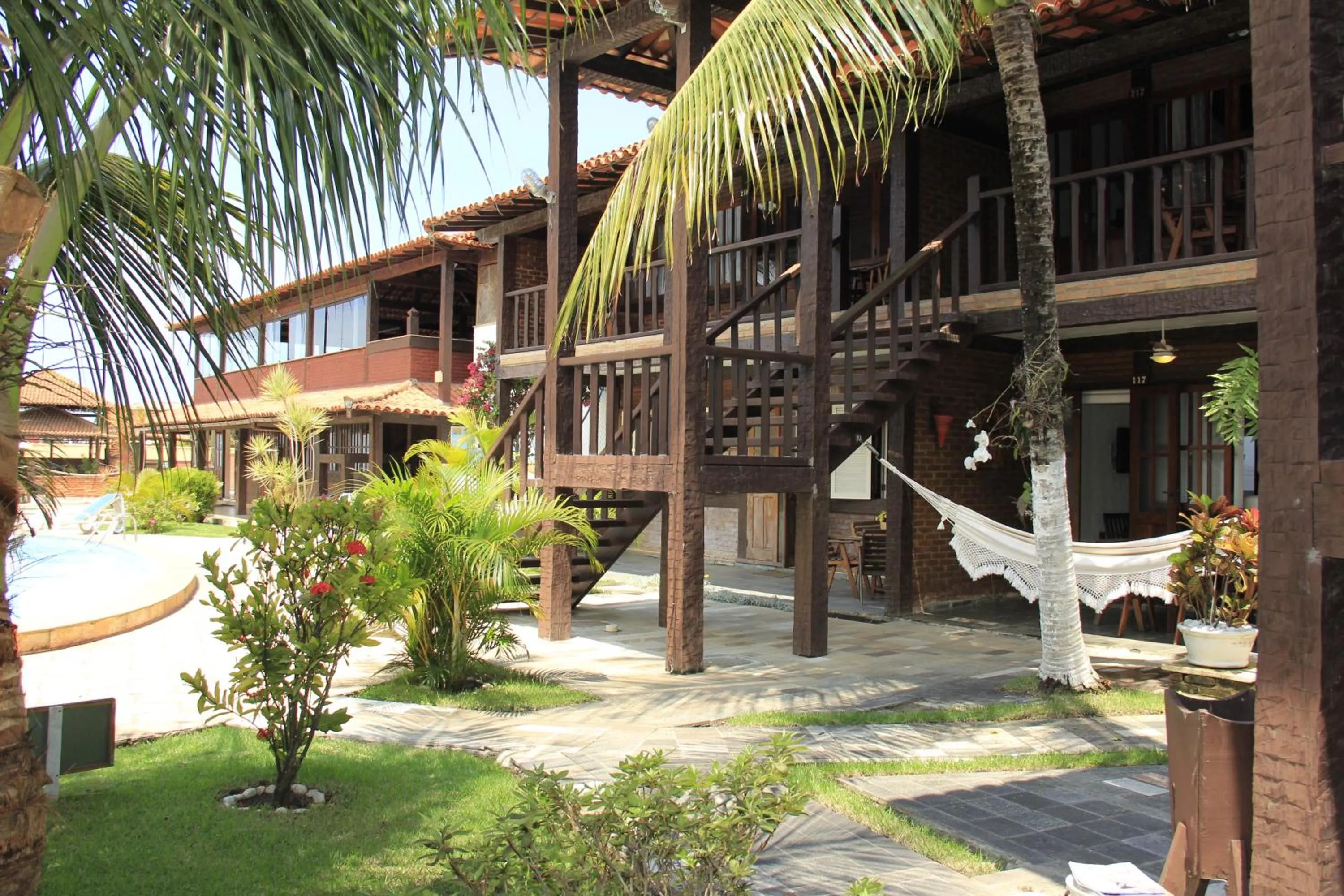 Patio in Apart Hotel Pet Friendly em Búzios