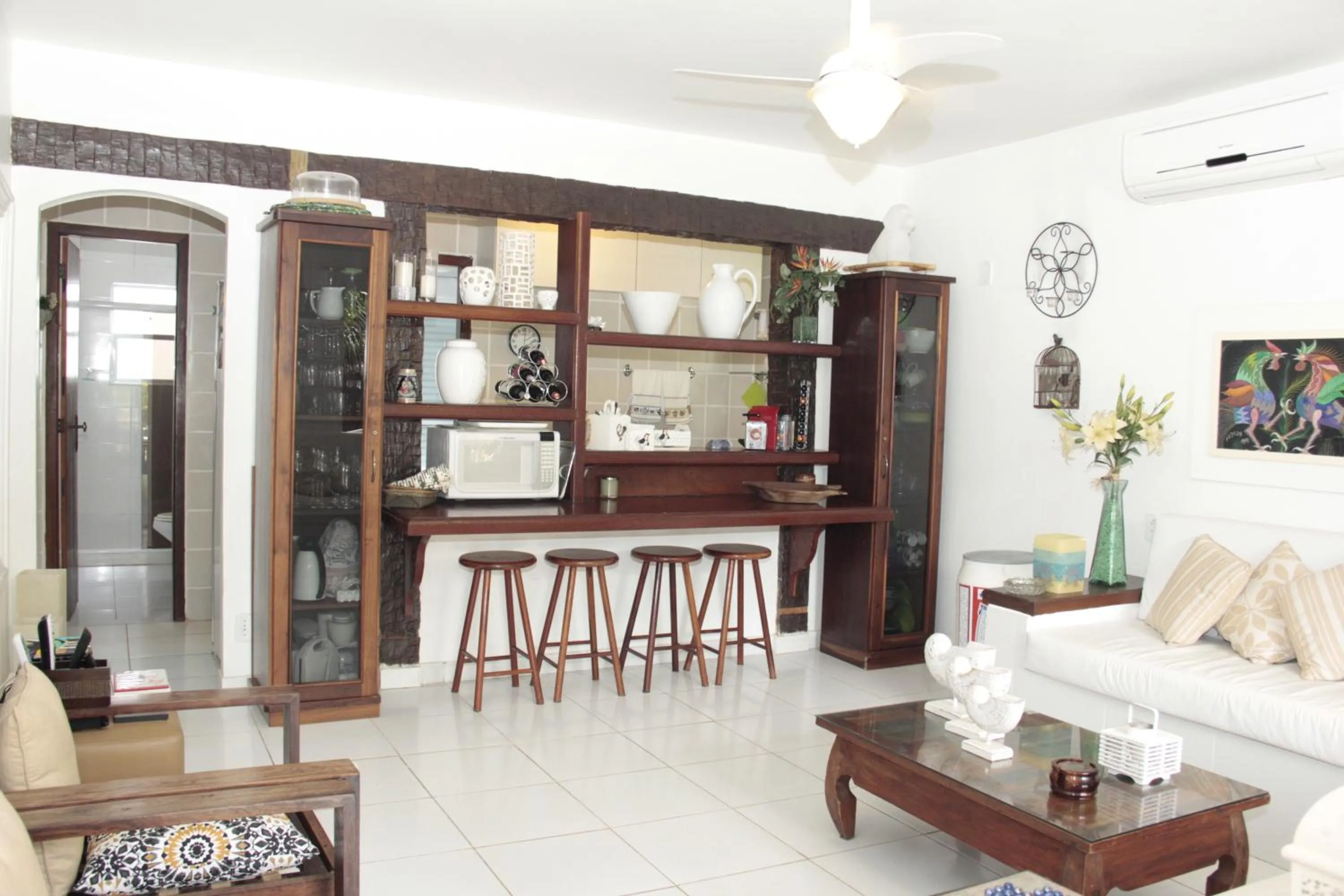 Communal lounge/ TV room in Apart Hotel Pet Friendly em Búzios