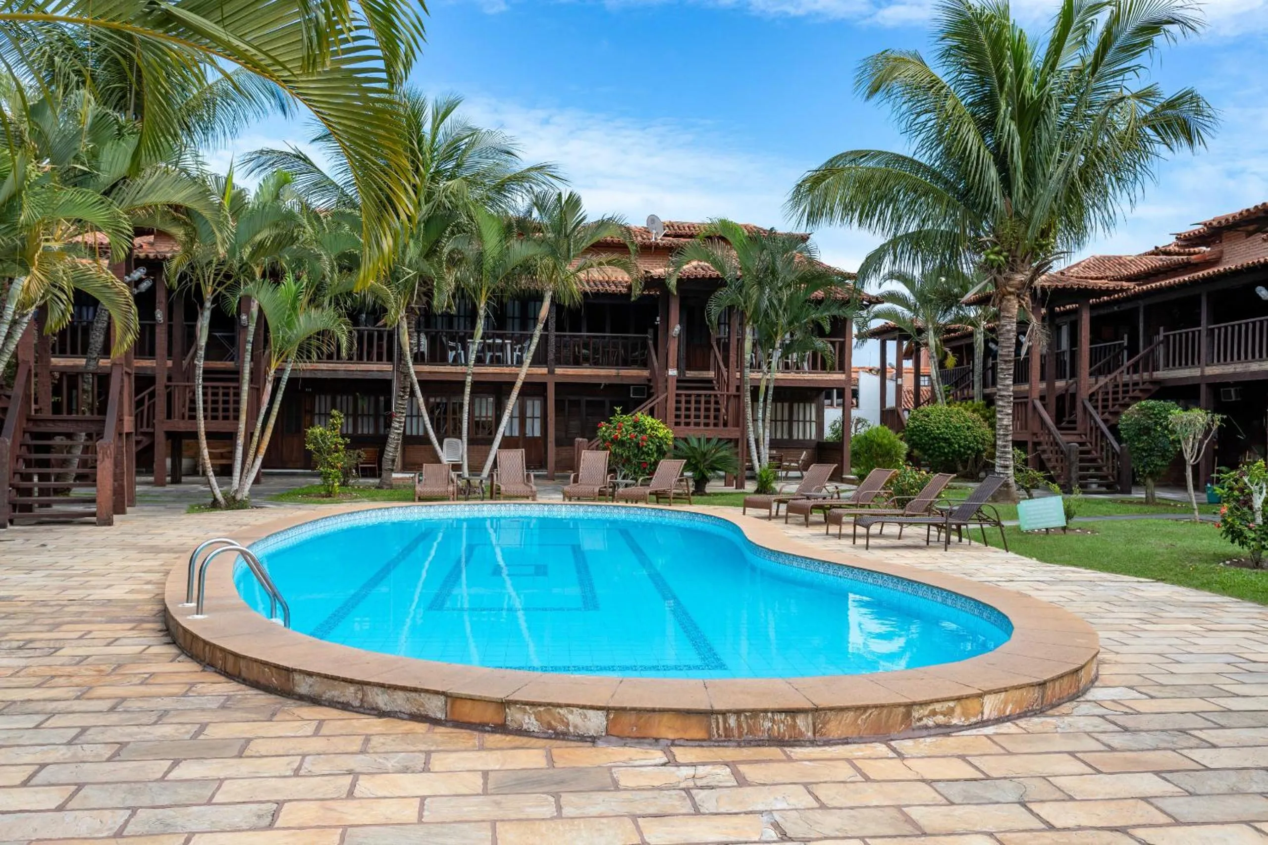 Swimming pool in Apart Hotel Pet Friendly em Búzios