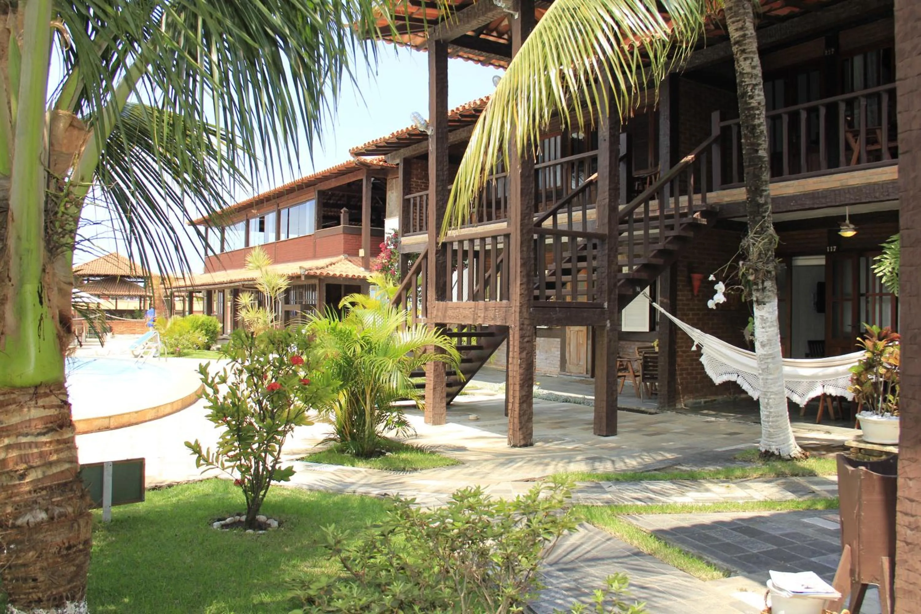 Balcony/Terrace in Apart Hotel Pet Friendly em Búzios