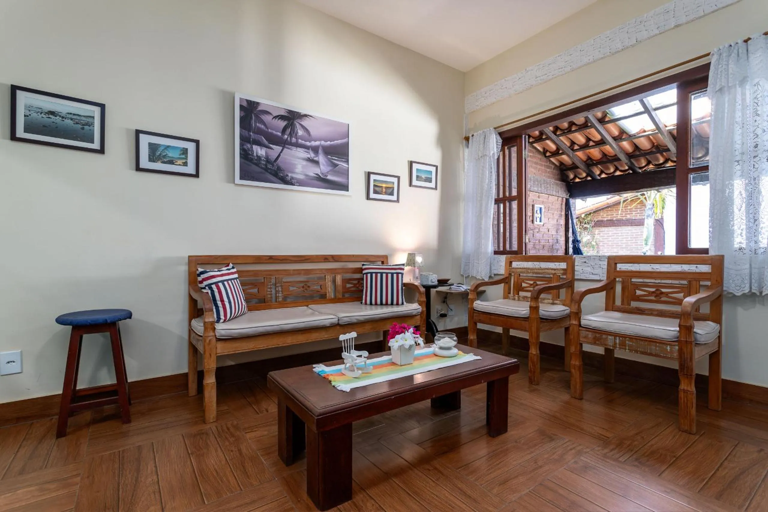 Communal lounge/ TV room in Apart Hotel Pet Friendly em Búzios