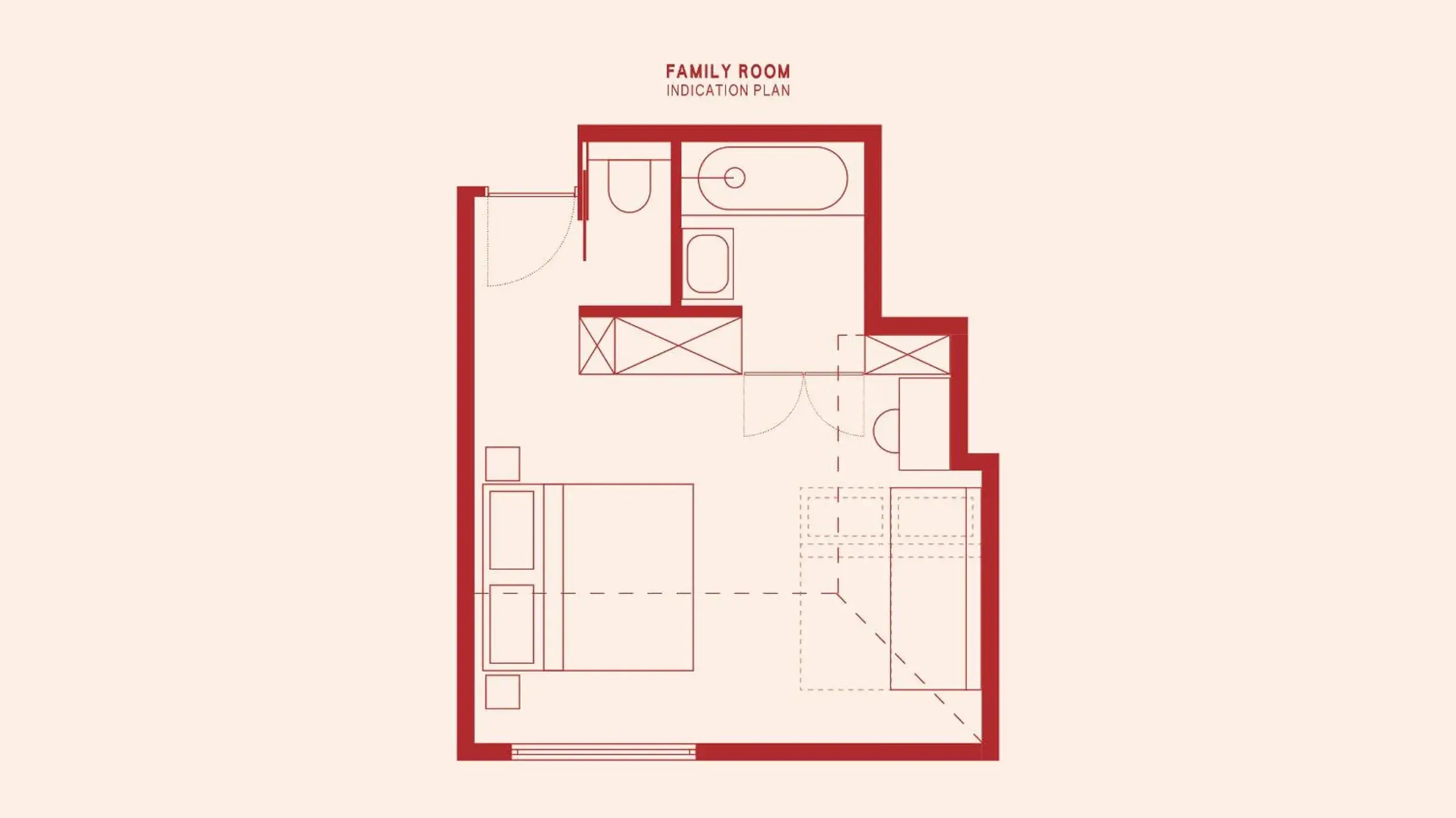 Quadruple Room in Hotel Villa Bonnie Quadruple Room in Hotel Villa Bonnie