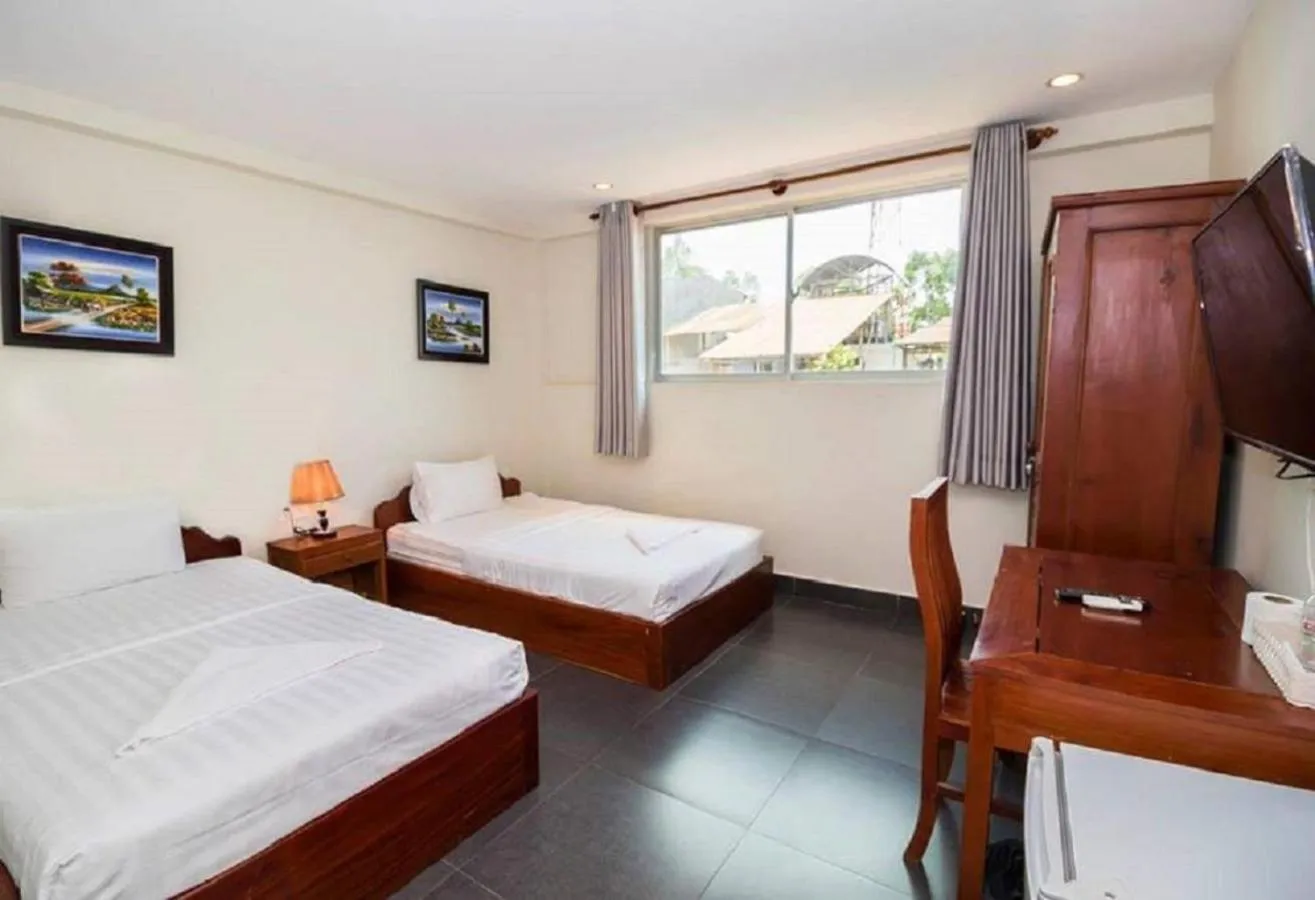 Bed in Le Water Villa