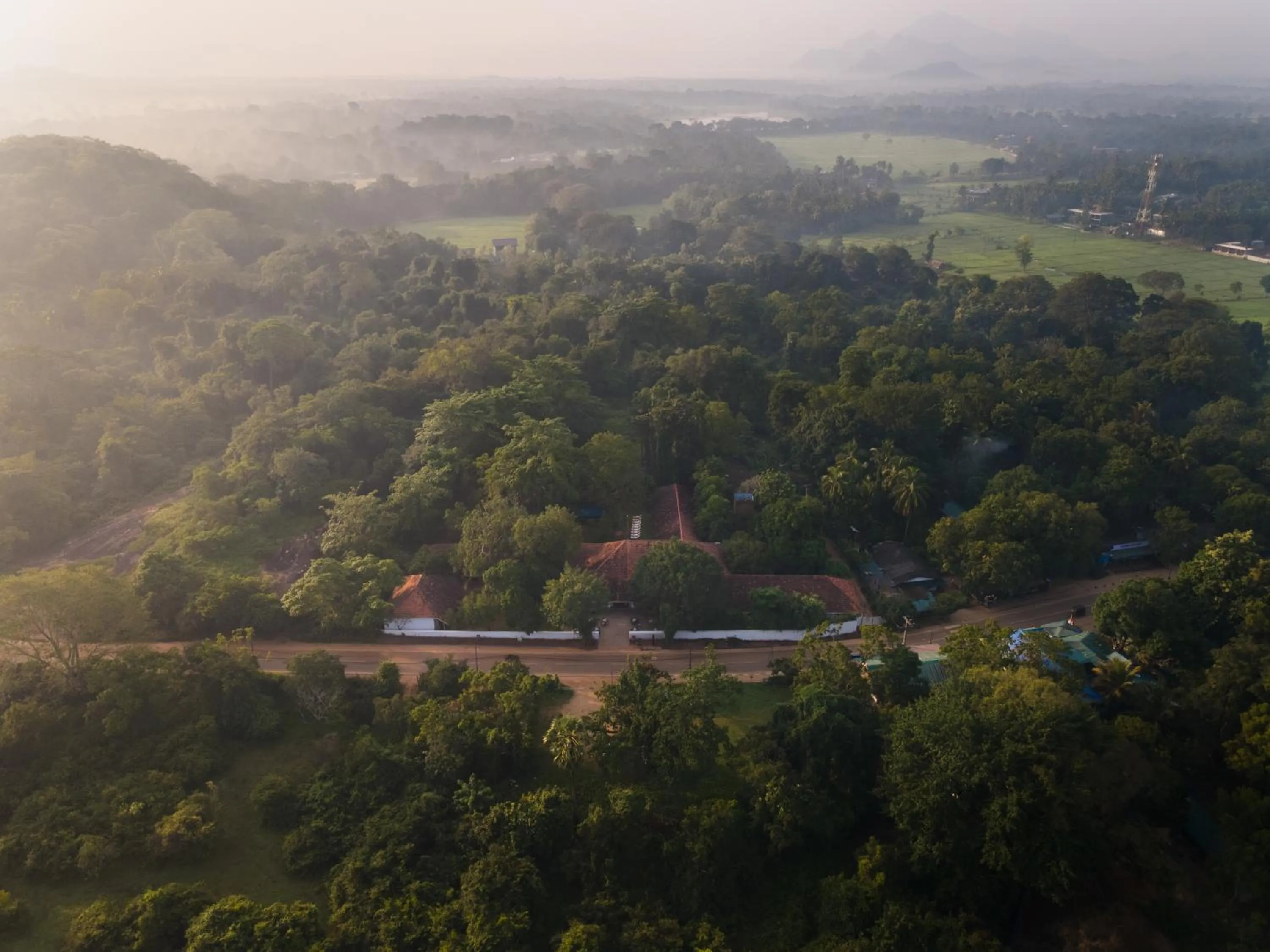Bird's eye view in EKHO Sigiriya - 700 meters to Sigiriya Rock