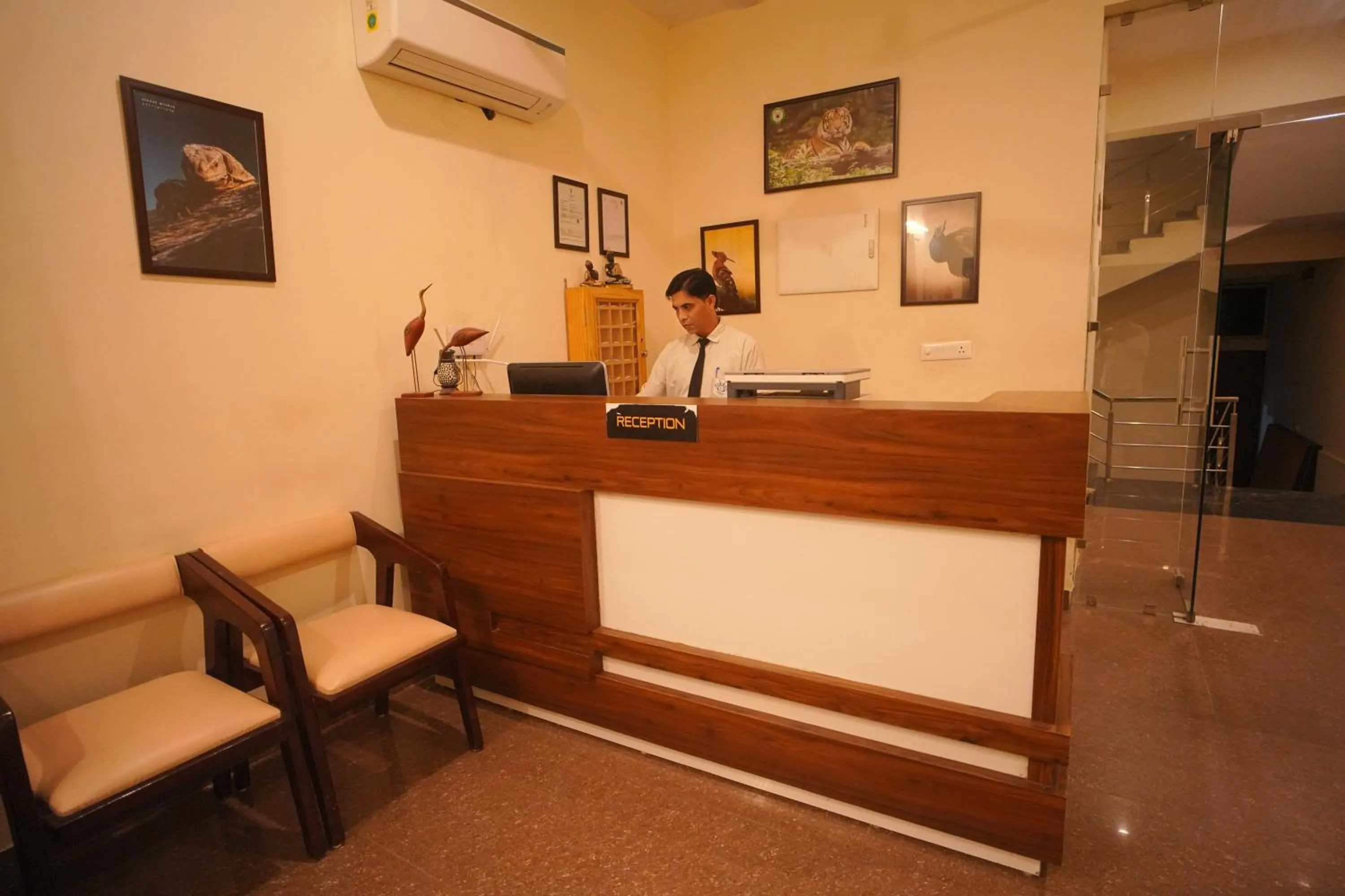 Lobby or reception in Dhawala Resort By Aamod