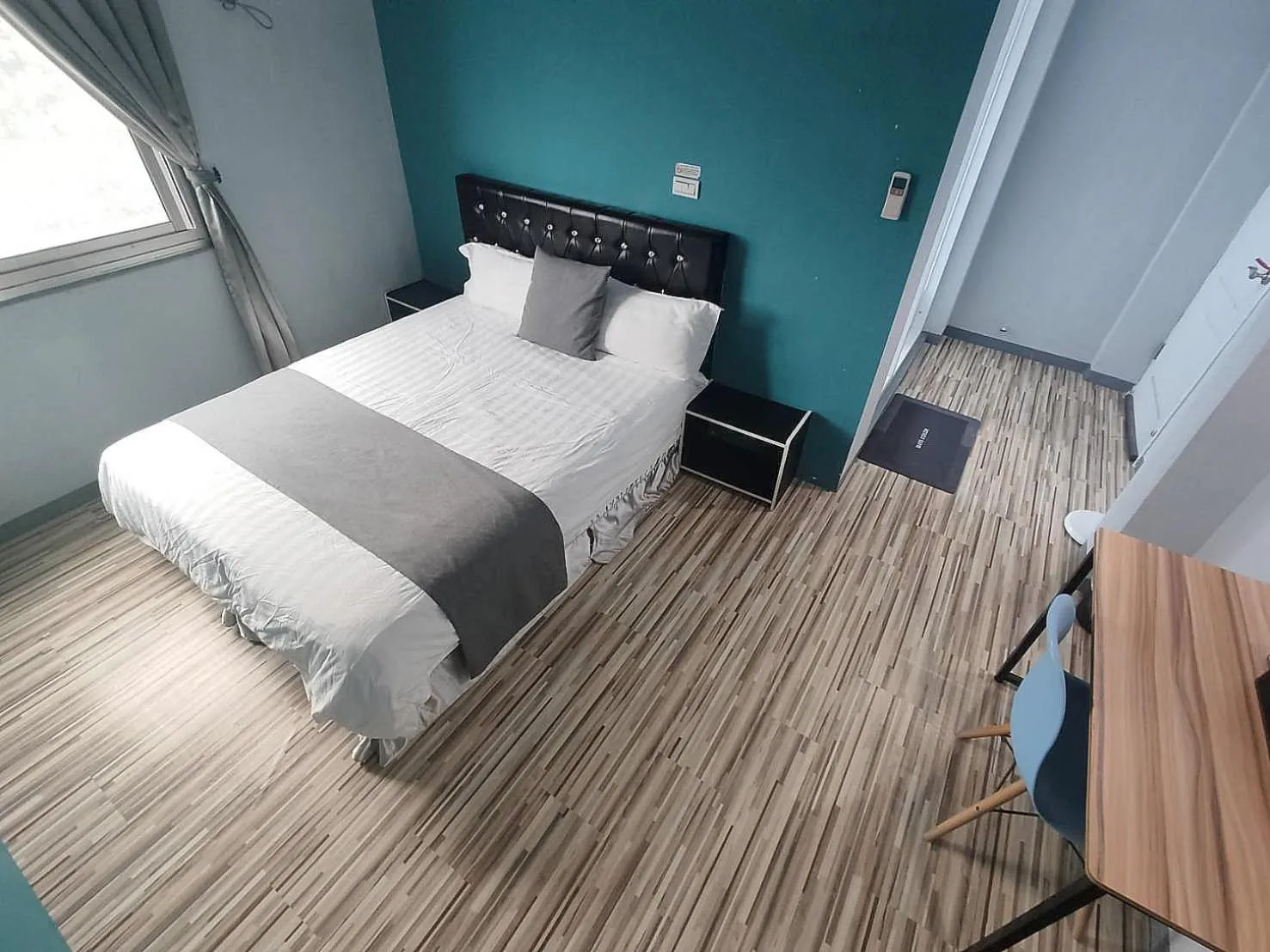 Bedroom, Bed in Light Shadow