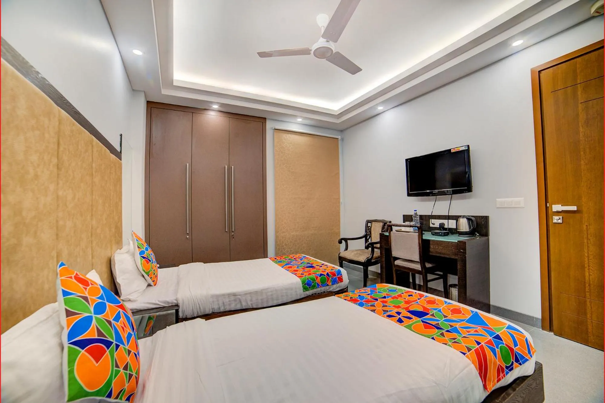 TV and multimedia, Bed in FabHotel Exotica Greenpark