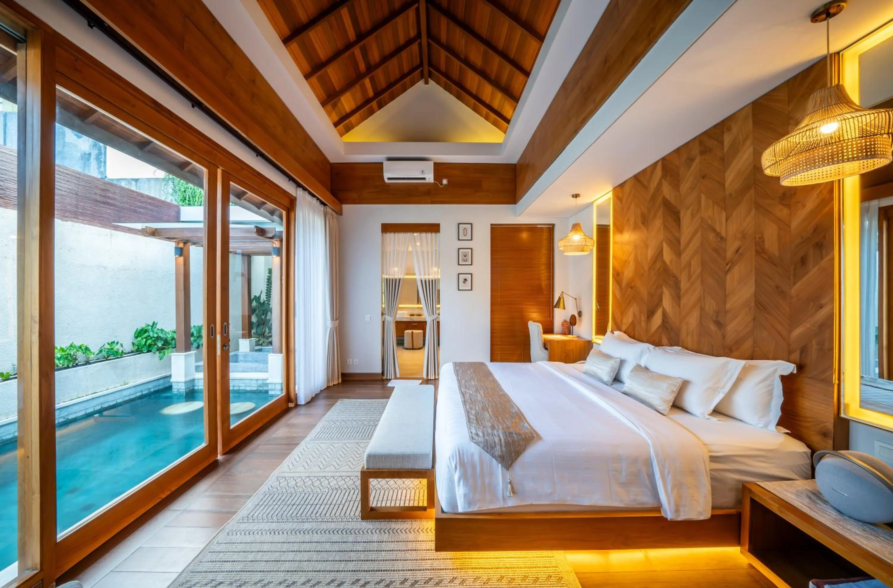 Bedroom, Bed in Sithala Villa Seminyak