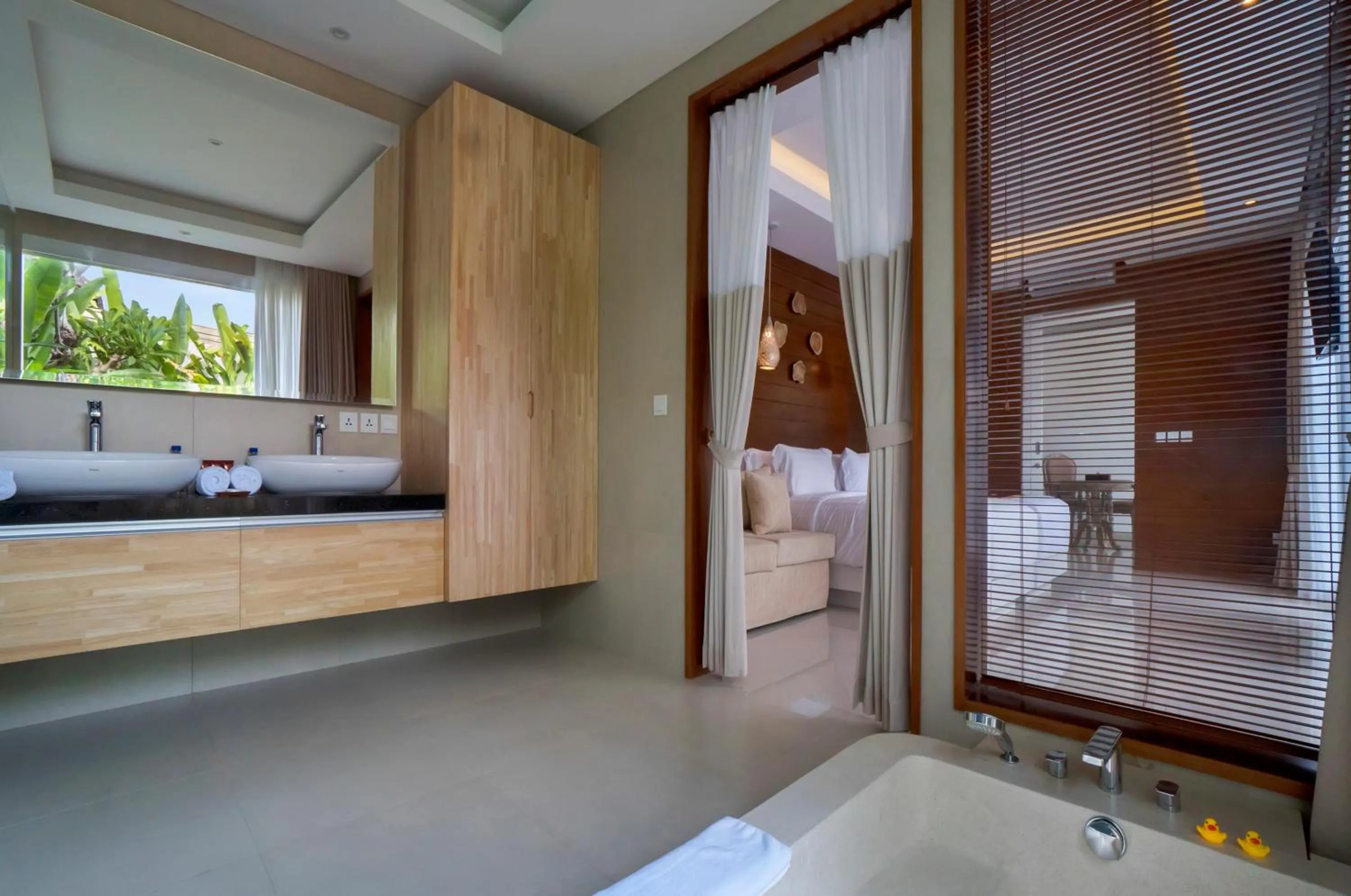 Shower, Bed in Sithala Villa Seminyak