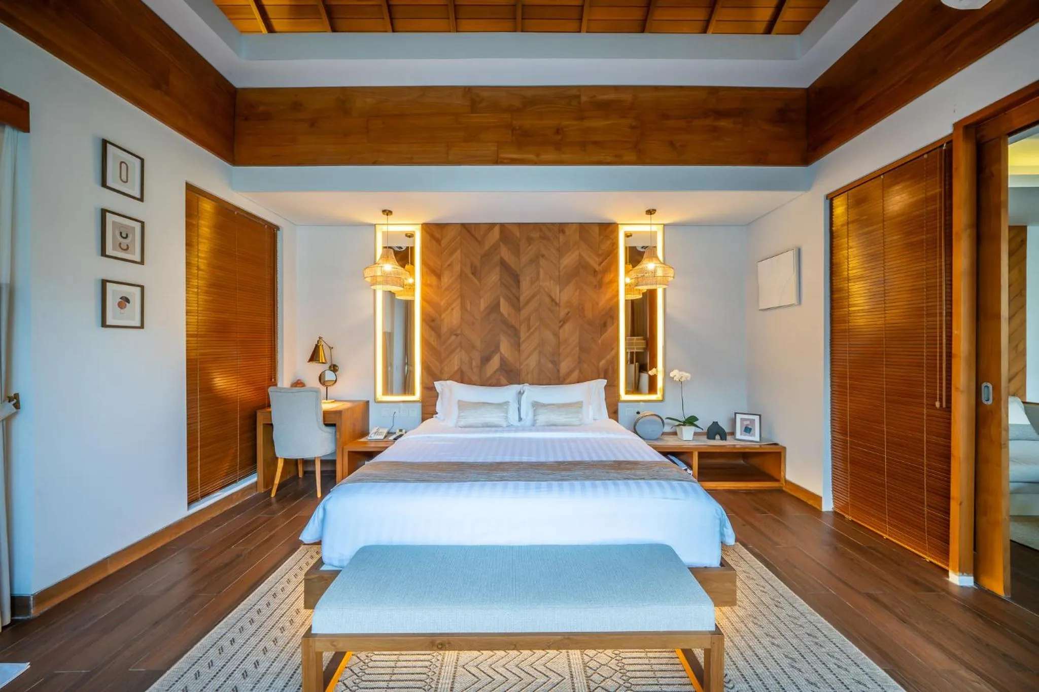 Bedroom, Bed in Sithala Villa Seminyak