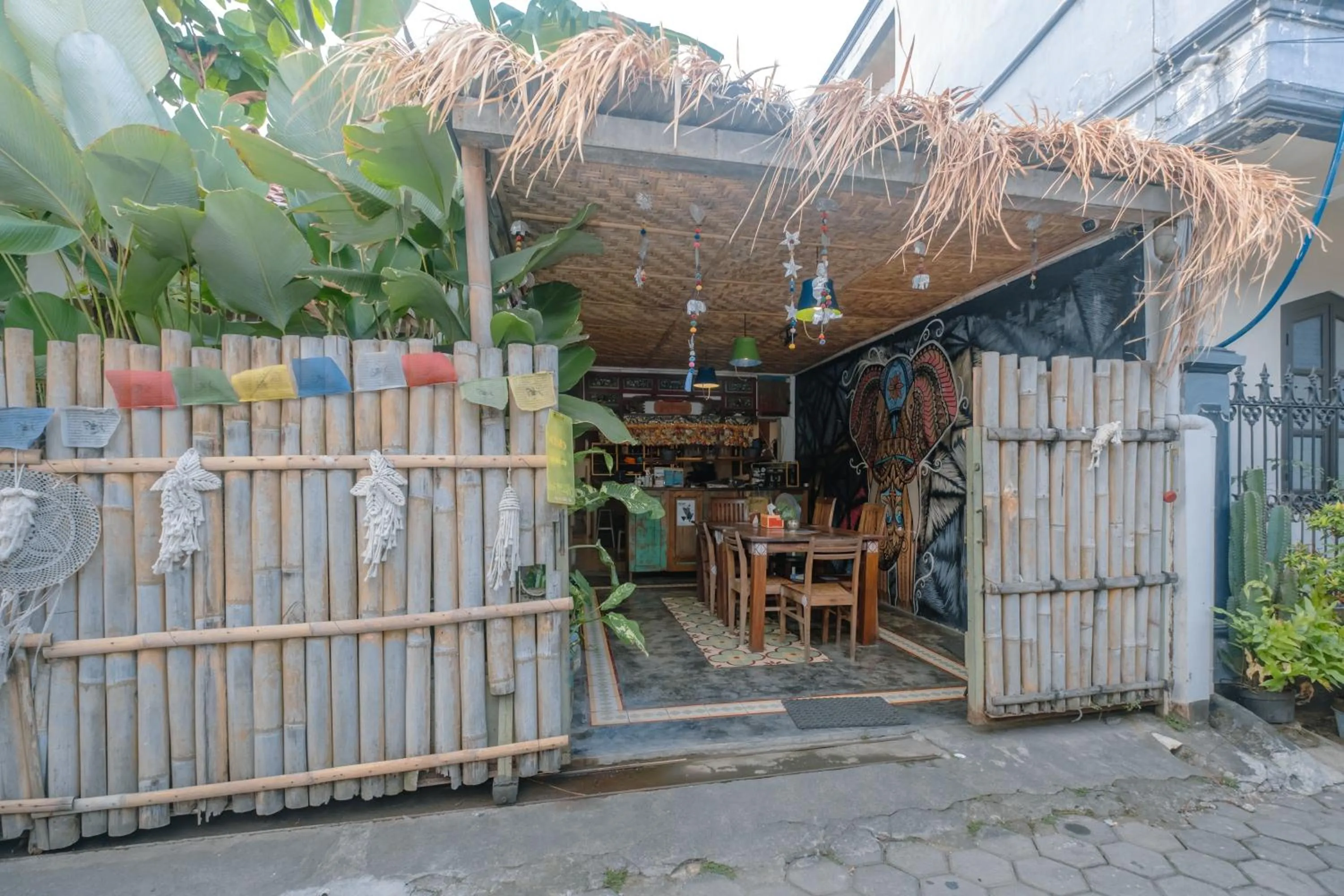 Street view in Happy Buddha Yogyakarta
