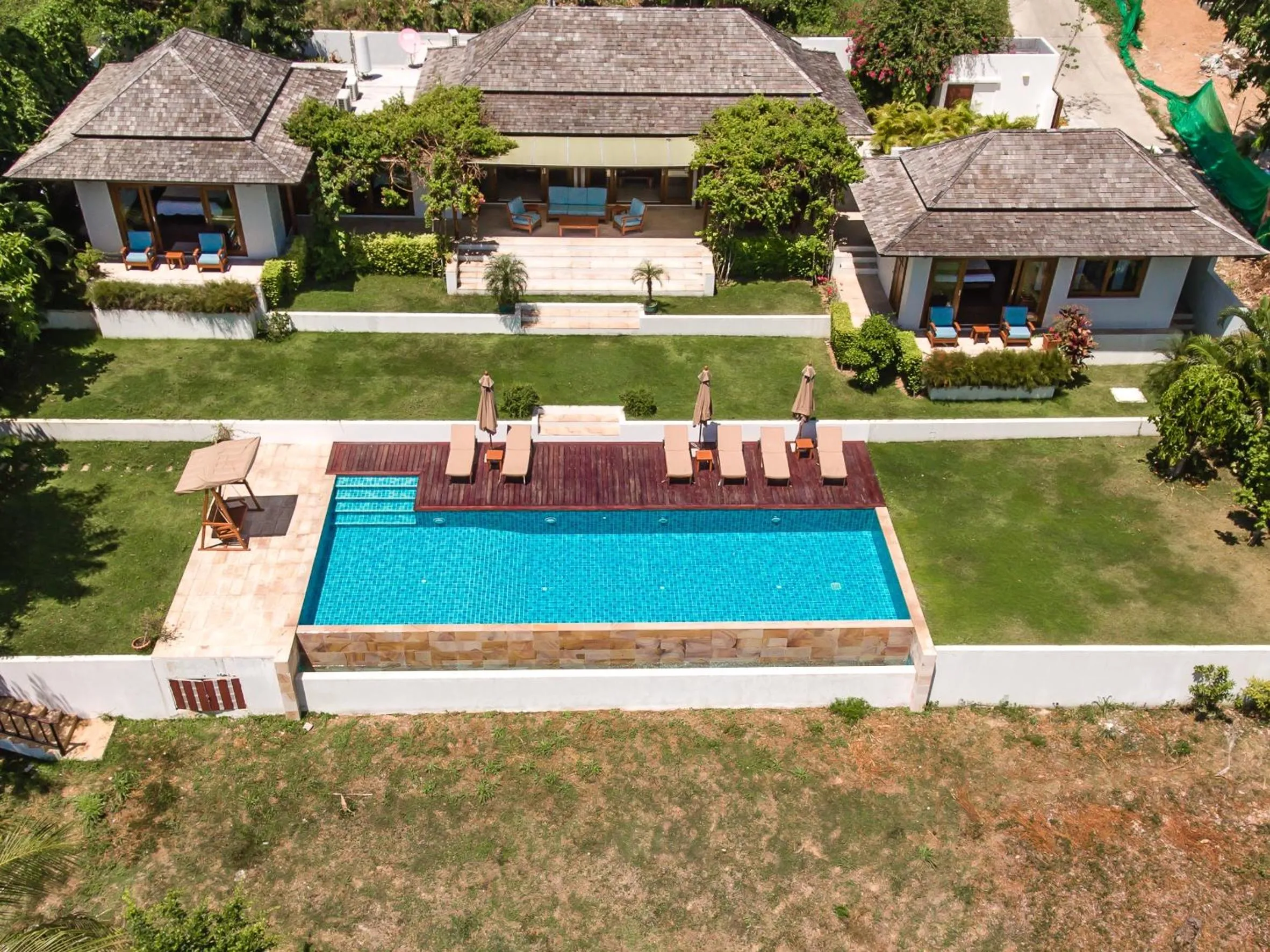Bird's eye view in Baan Apsara - Stunning Sea View 3 Bed Pool Villa
